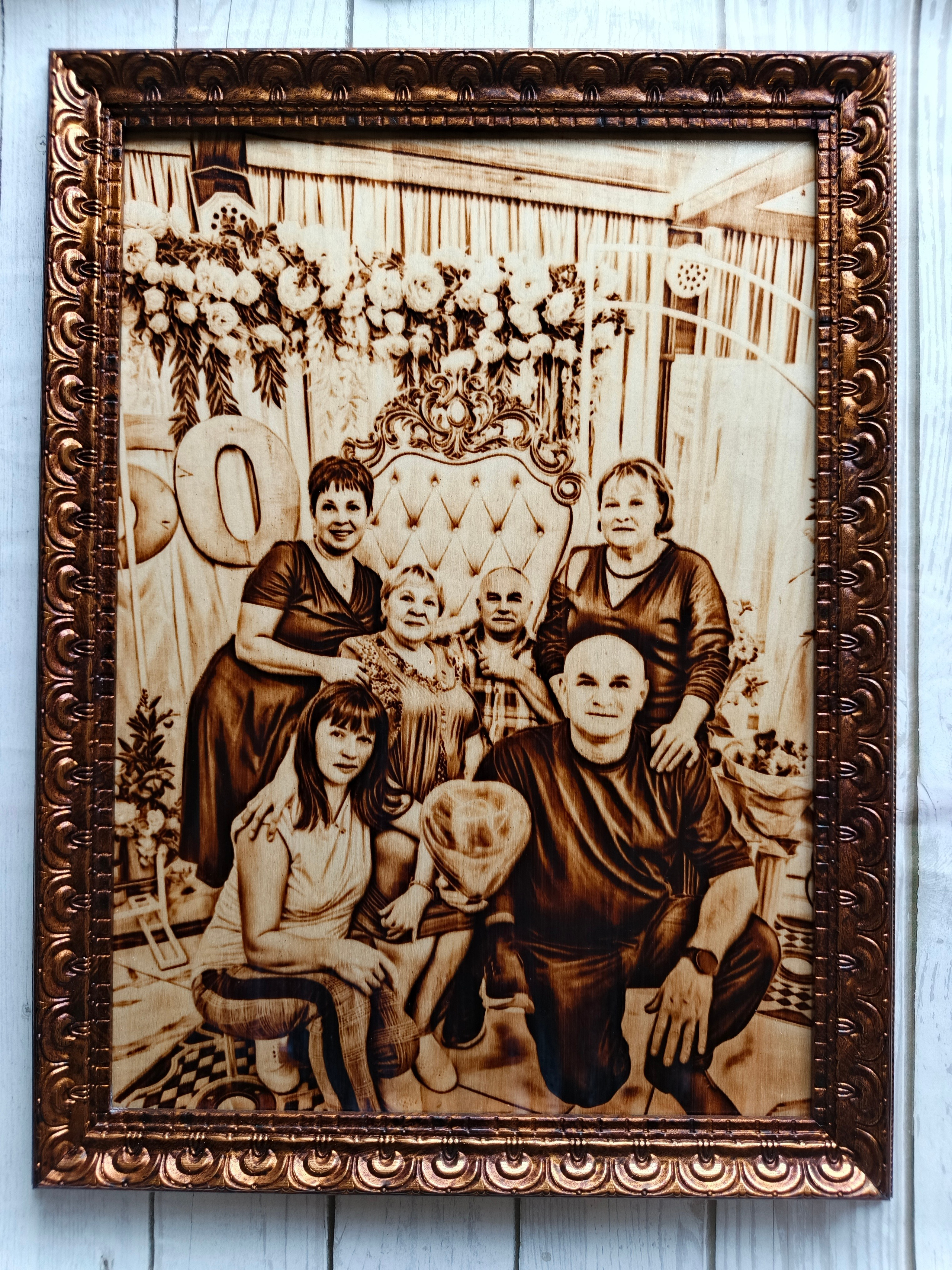 Портреты. Выжигания картин и портретов по фото