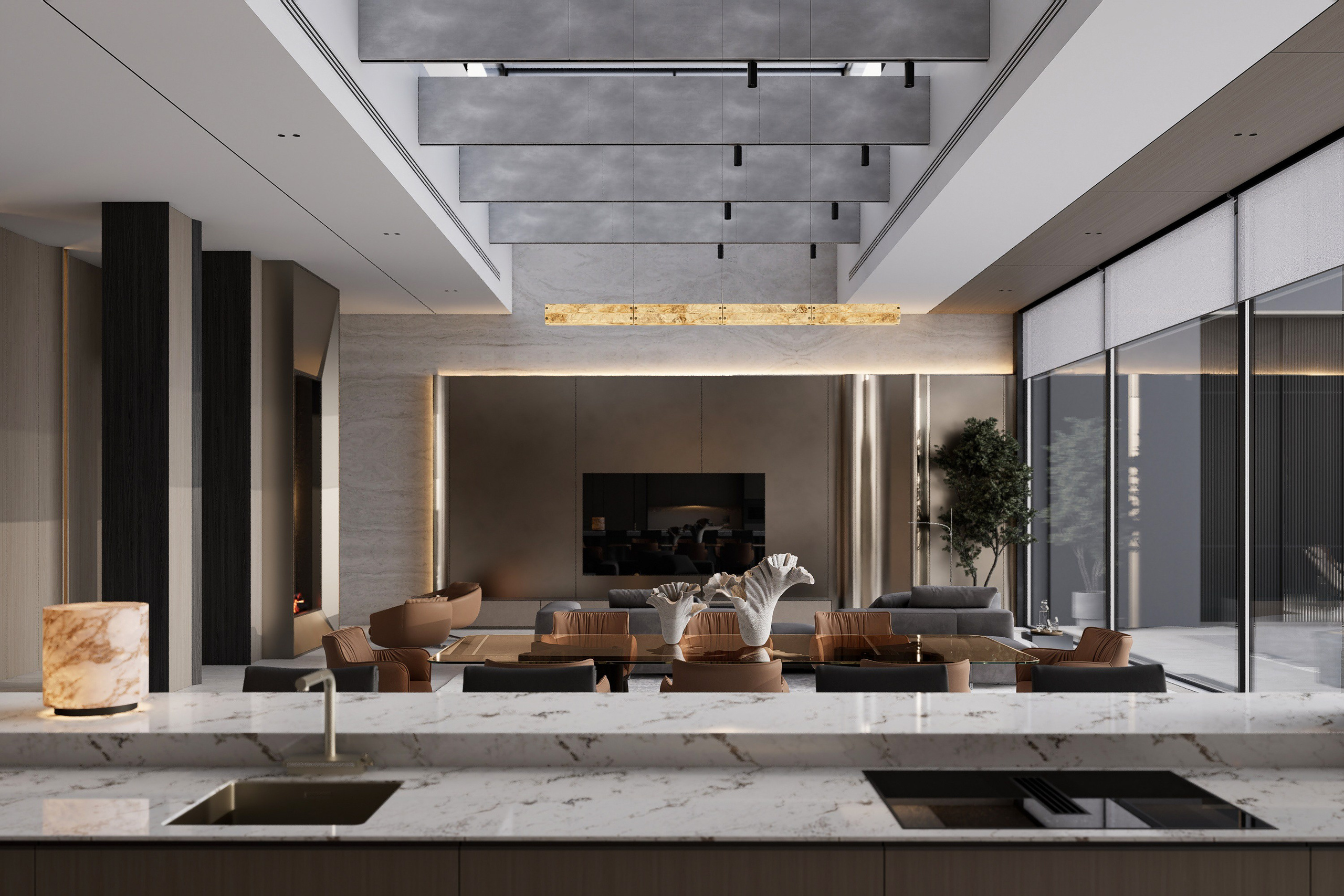 Загородный дом Благовещенск_интерьер_для сайта. Архитектурно-дизайнерское бюро ROOMS