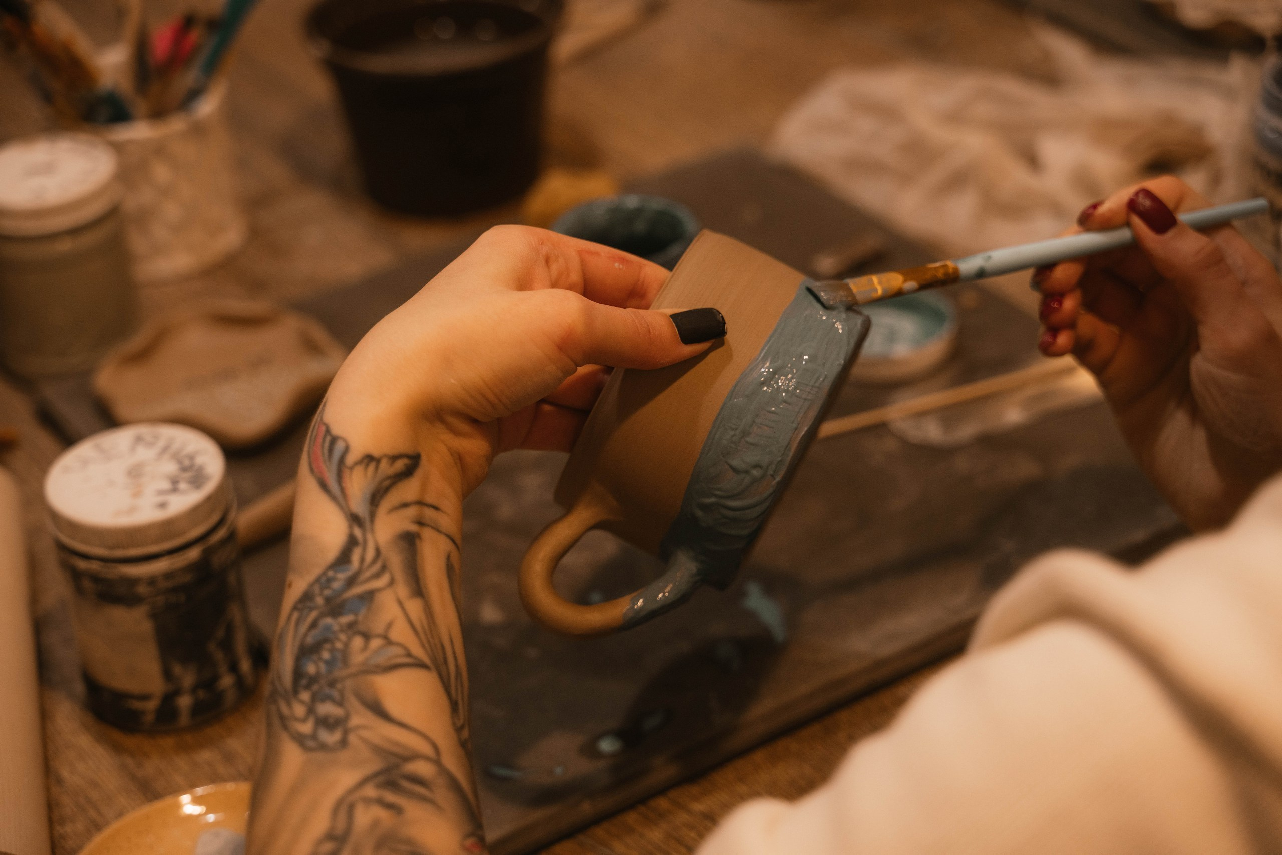 День рождения в гончарной мастерской. Свадебный, семейный фотограф в Рязани Лена Брант