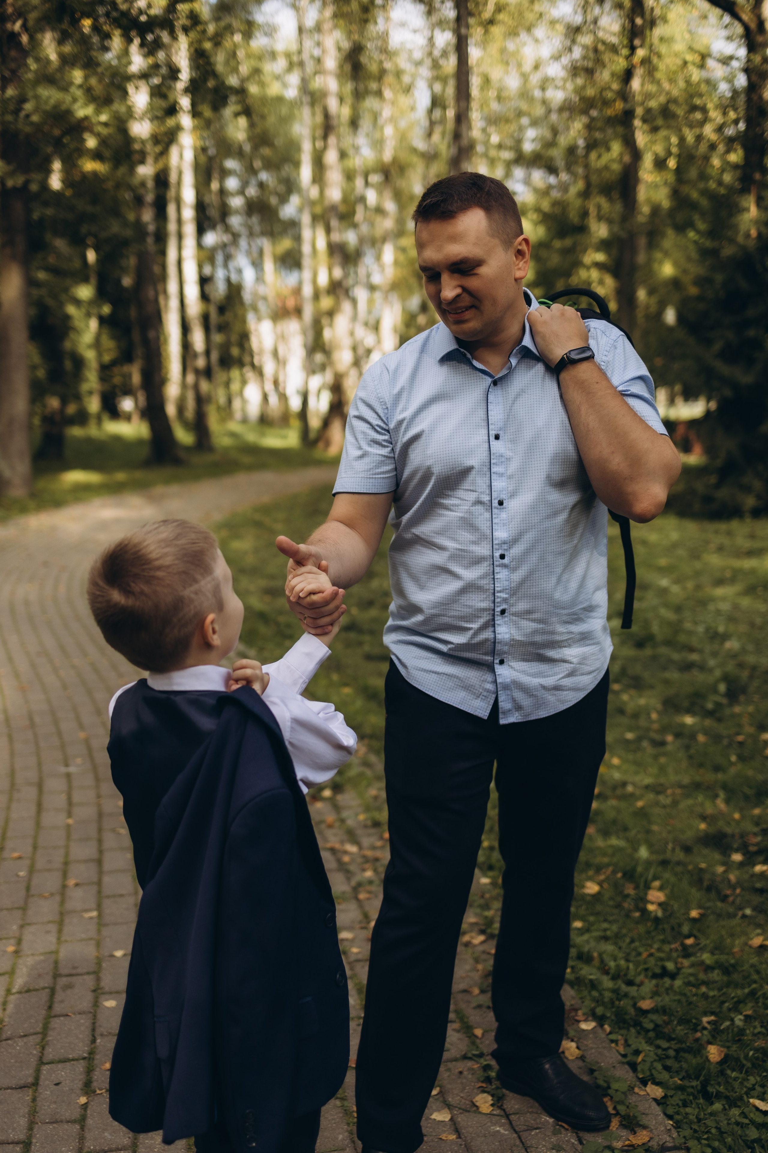 Первая школьная фотография Димули (1.09.2025 г.) г. Обнинск (Калужская обл.). Надежда Стар семейный и церковный фотограф в Жукове и Калужской области