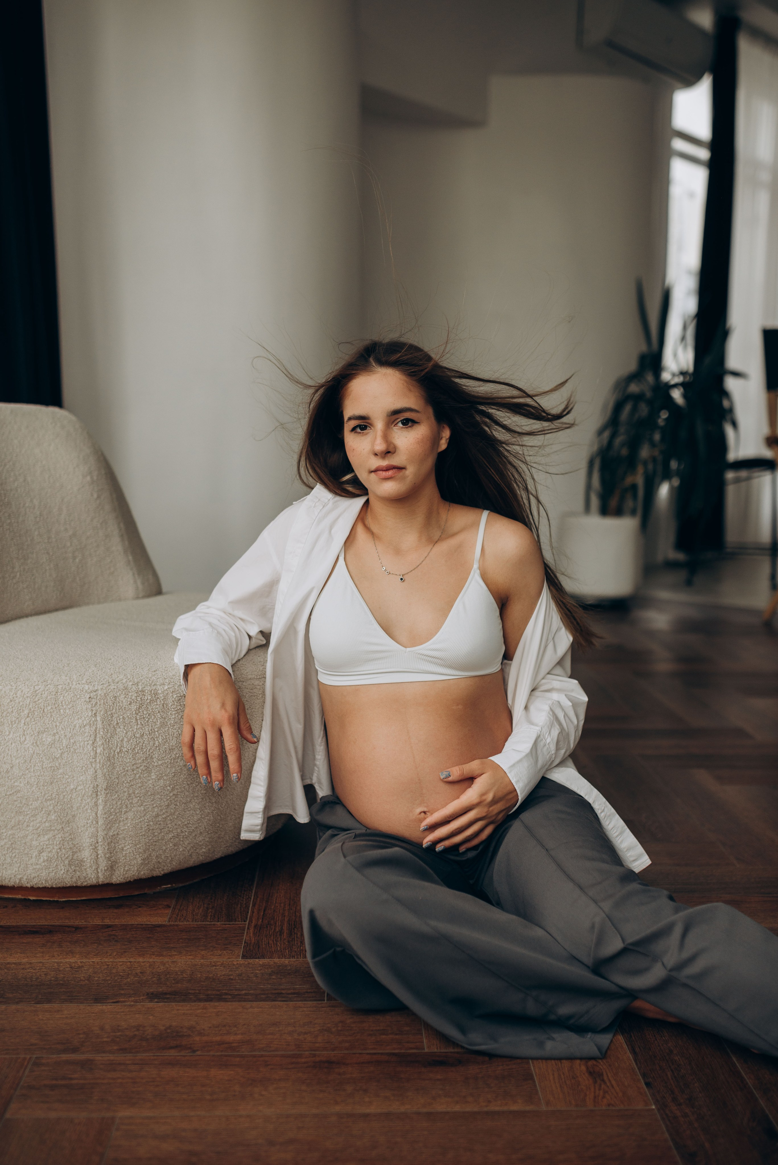 Фотосессия беременности в студии. Семейный фотограф в Домодедово и Москве Елена Пичугина