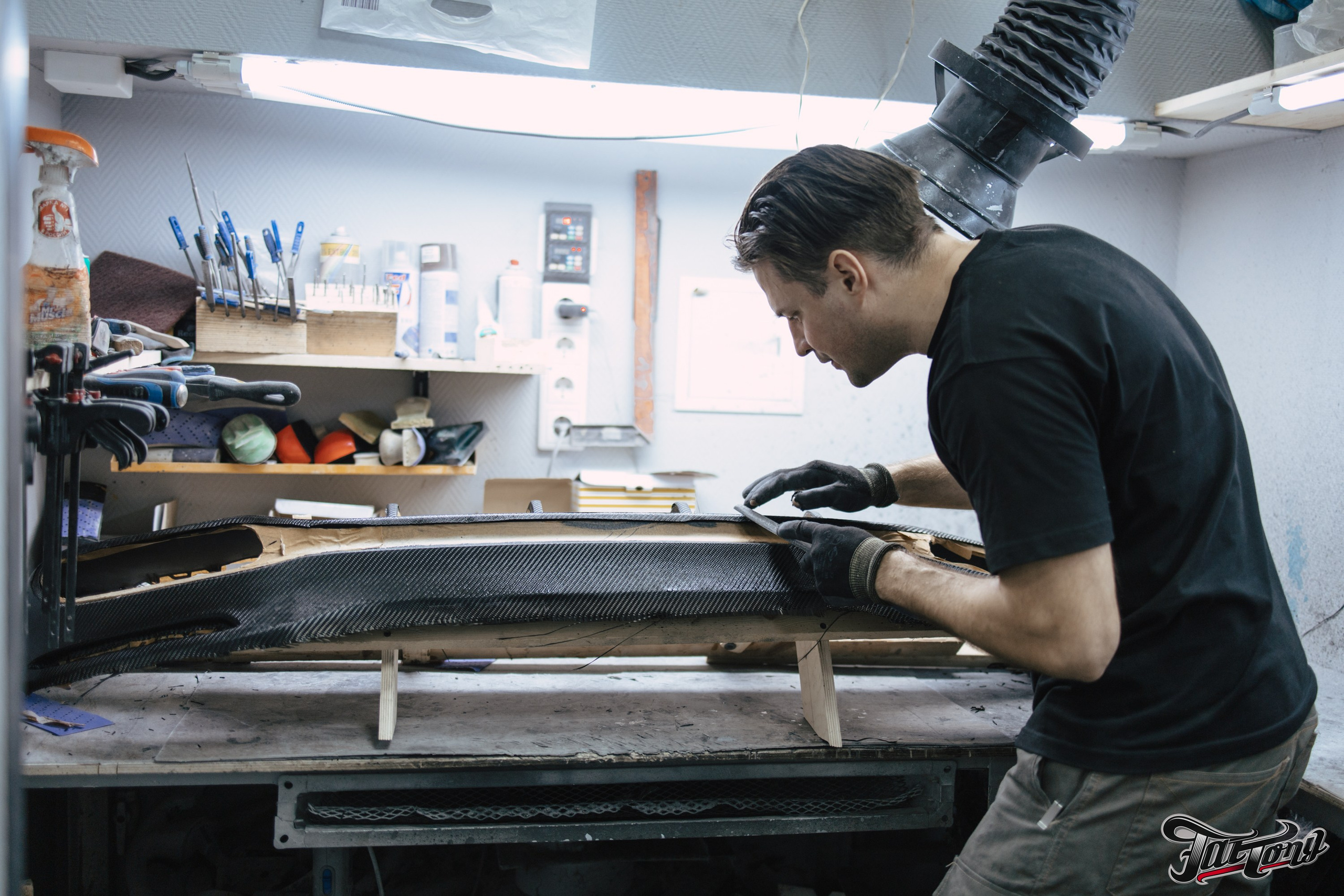 Mercedes SL63 amg классический карбон глянцевых элементов кузова. DeLorein