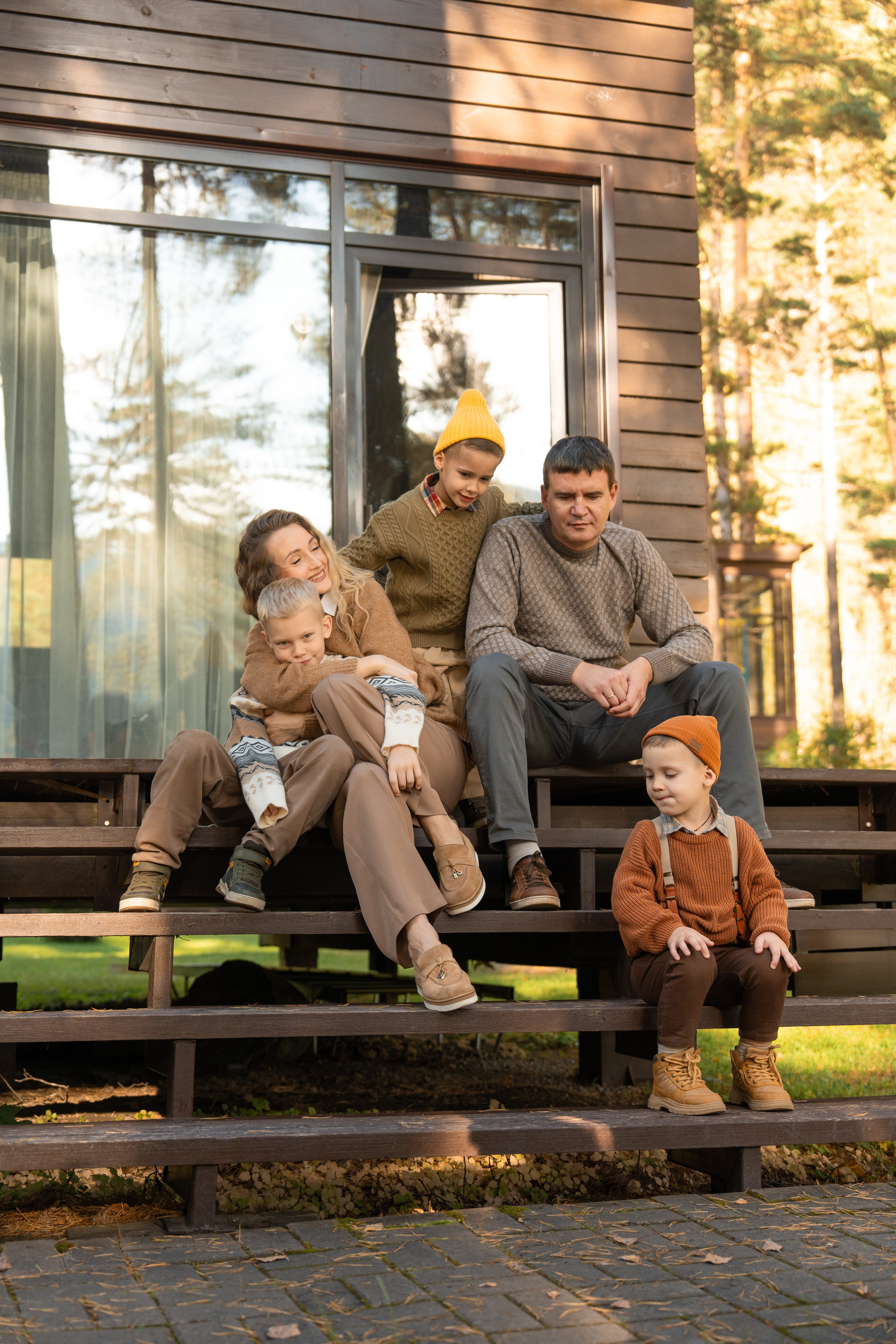 Семейная фотосессия в Москве для большой семьи. Свадебный фотограф в Москве Анна Полушина