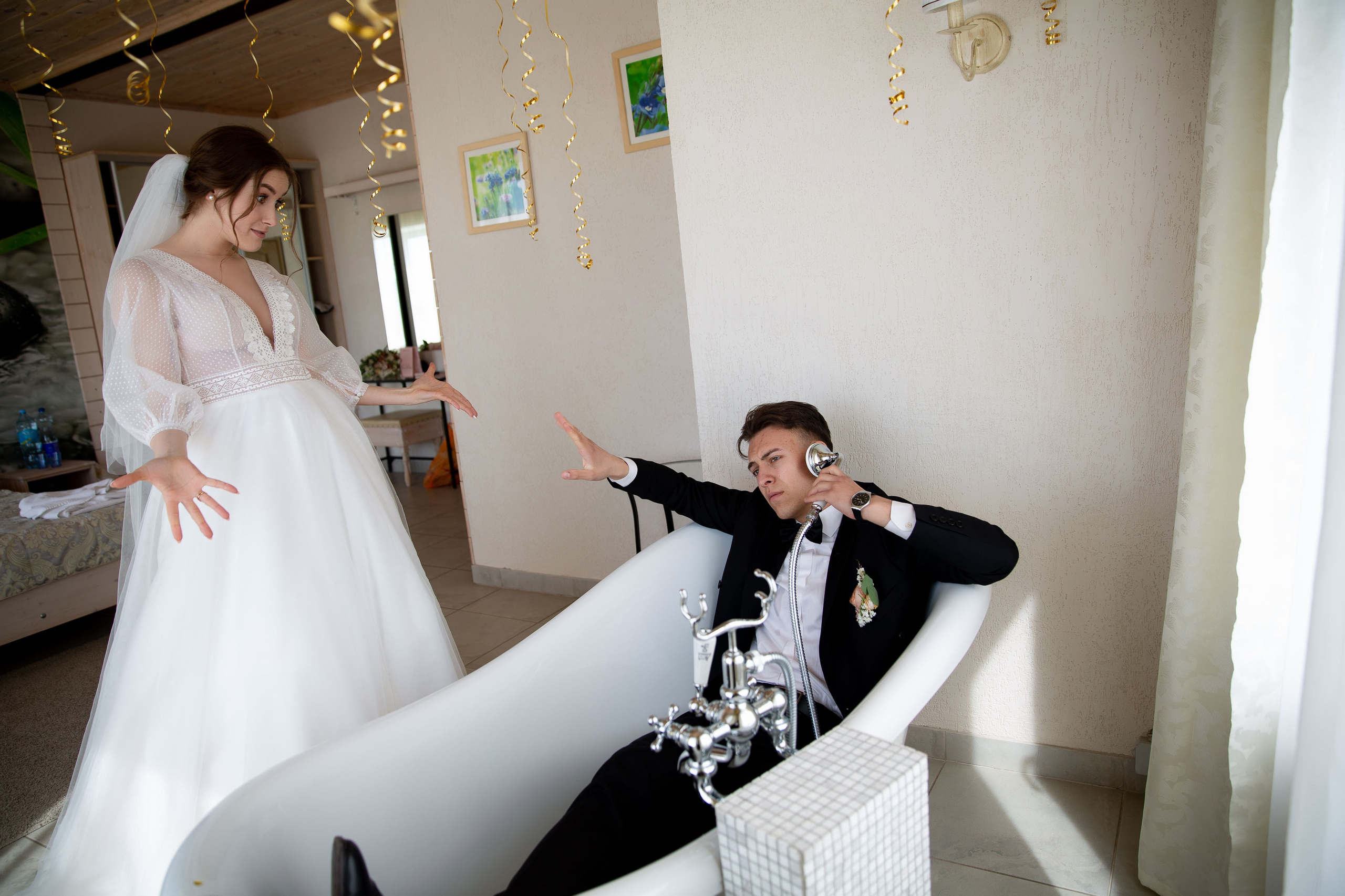 необычная свадебная фотосессия