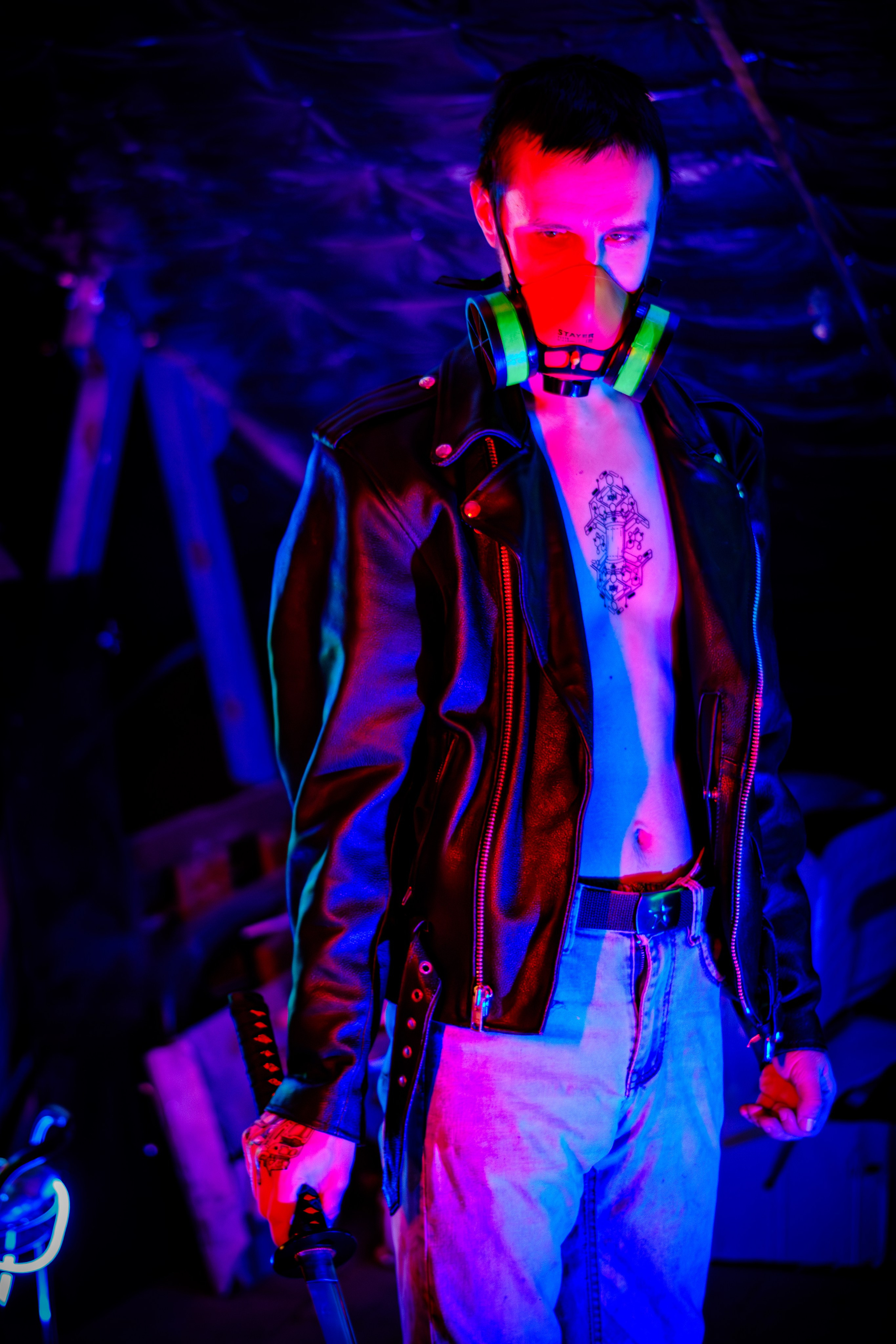 Фотосъёмка в стиле Киберпанк. Фотограф в Южно-Сахалинске Гусаков Евгений