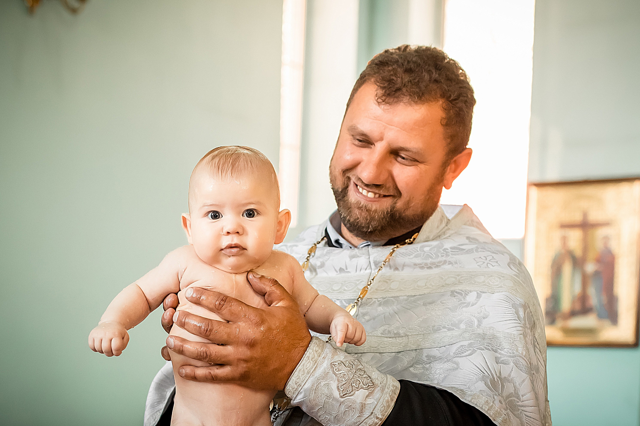 Крещение Милании и Эмилии