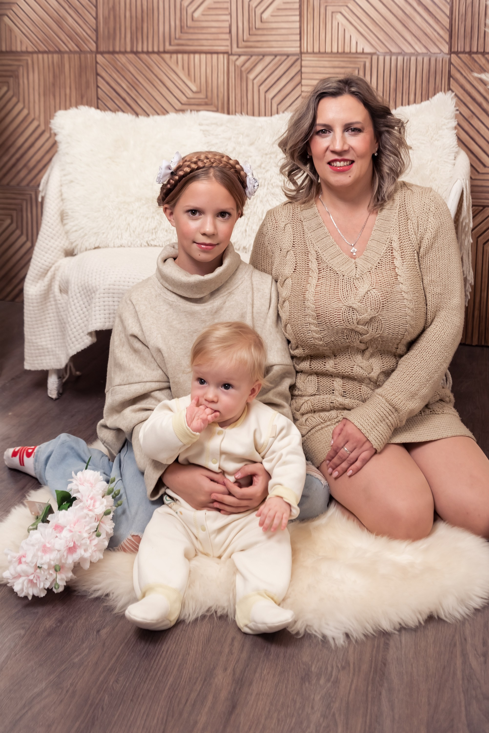 Семейная съемка Юлии с дочками. Фотограф Тула творческие фотосессии недорого Ольга Ромашина