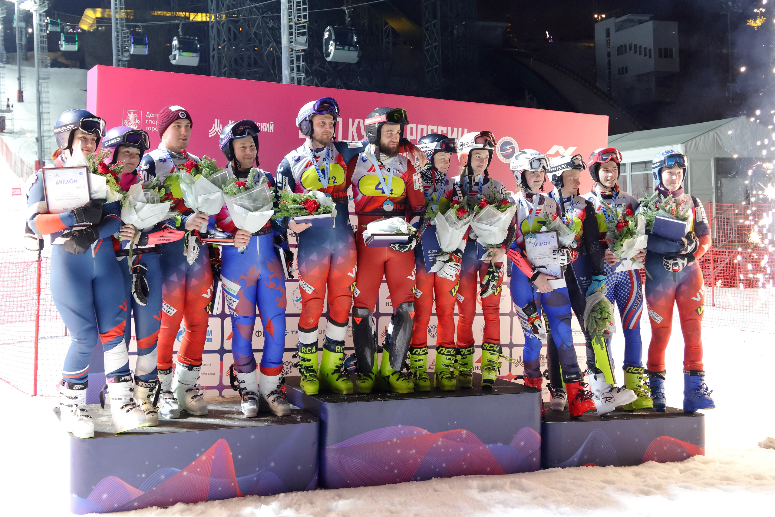 Этап кубка России по горнолыжному спорту среди команд. Спортивный и репортажный фотограф Ермакова Светлана