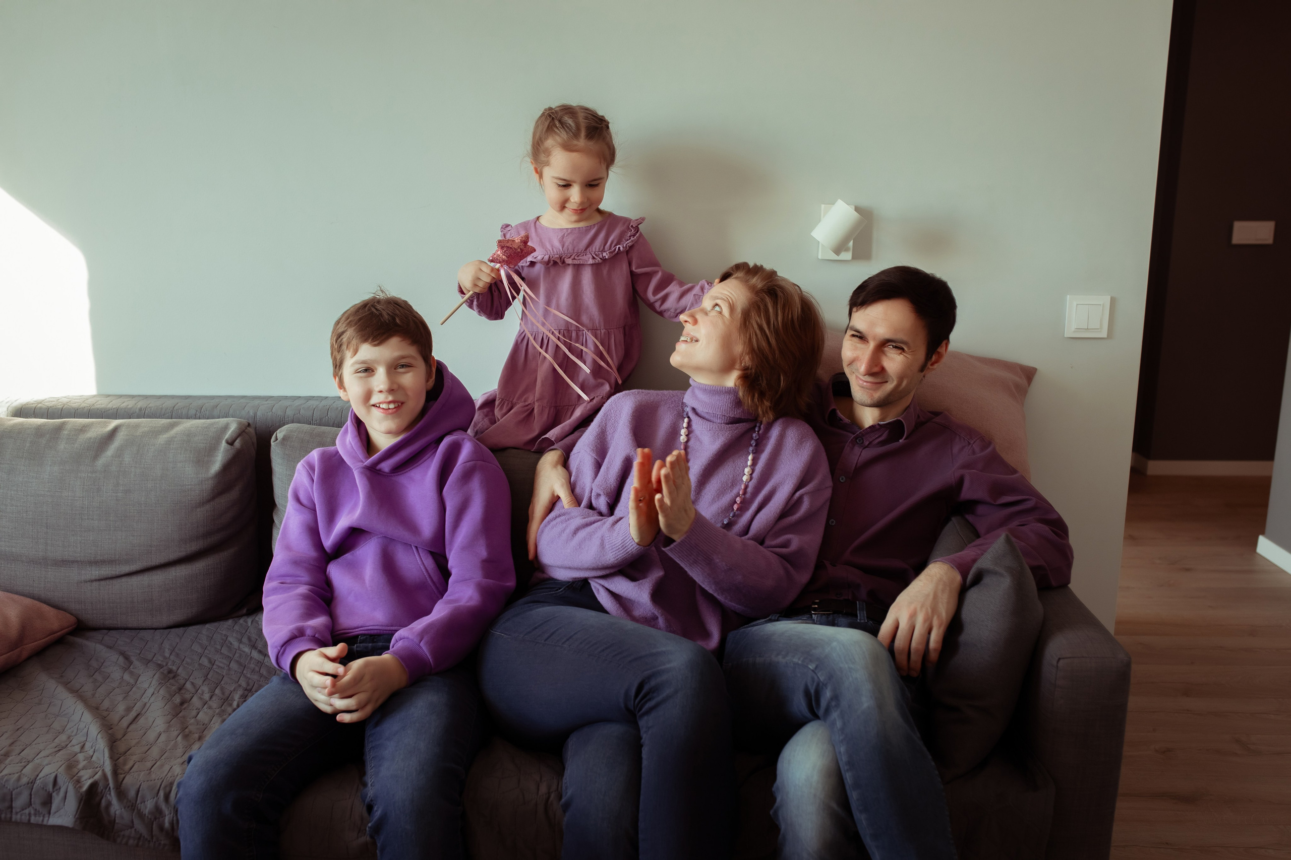 Александра, Максим, Евгений и Ксюша. Семейный и детский фотограф в Москве Дорогова Екатерина