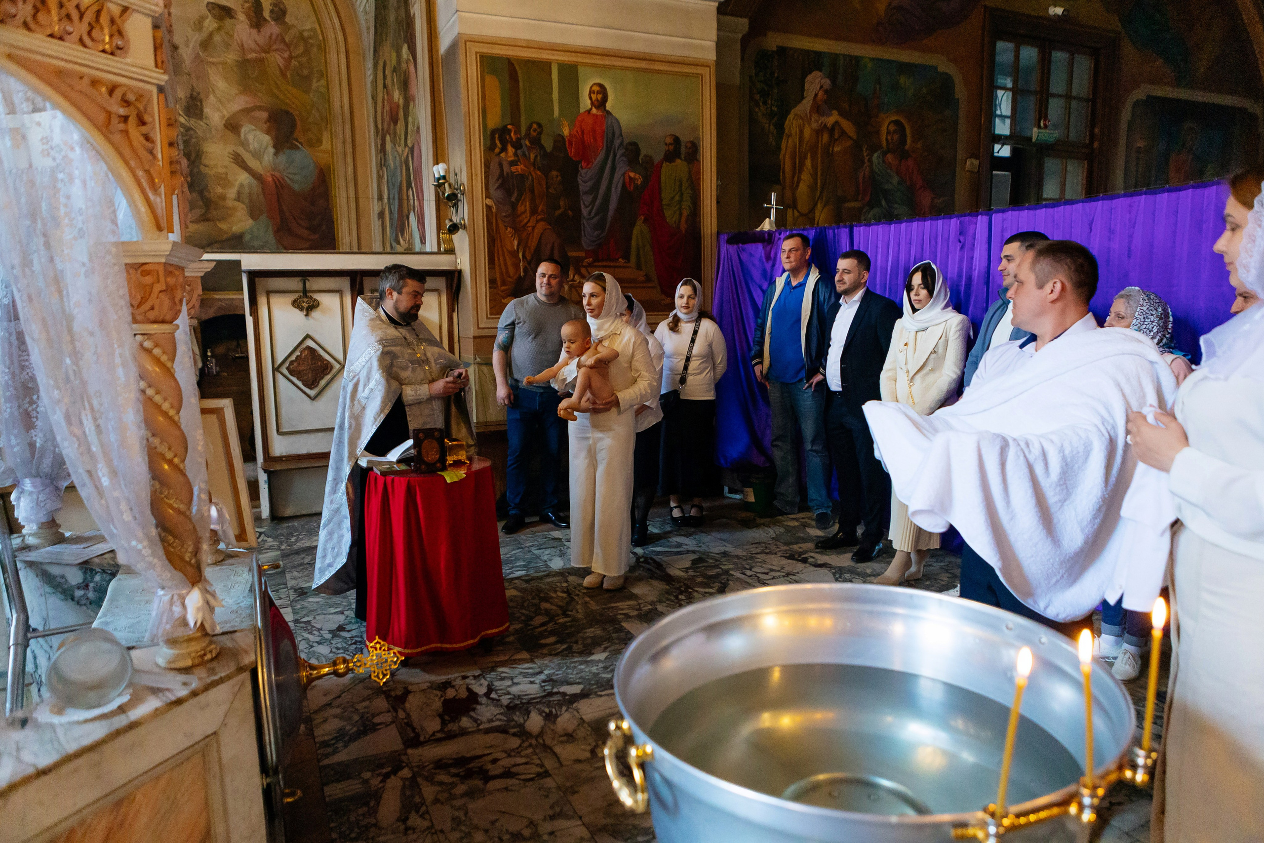 Крещение Даниила. Семейный и детский фотограф в Москве Александра Мак