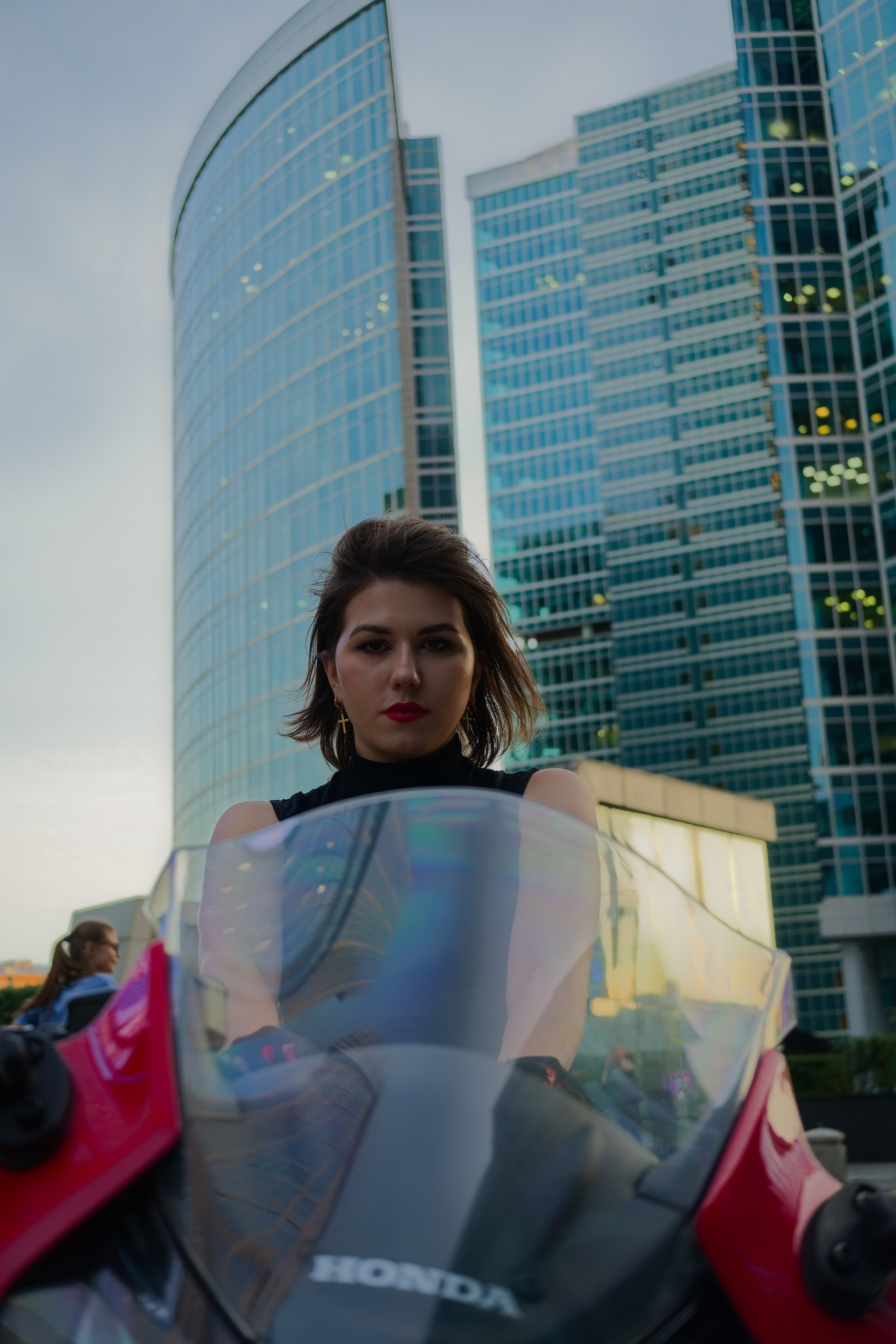 Анастасия. Мотоцикл. Фотограф Денис Шемет