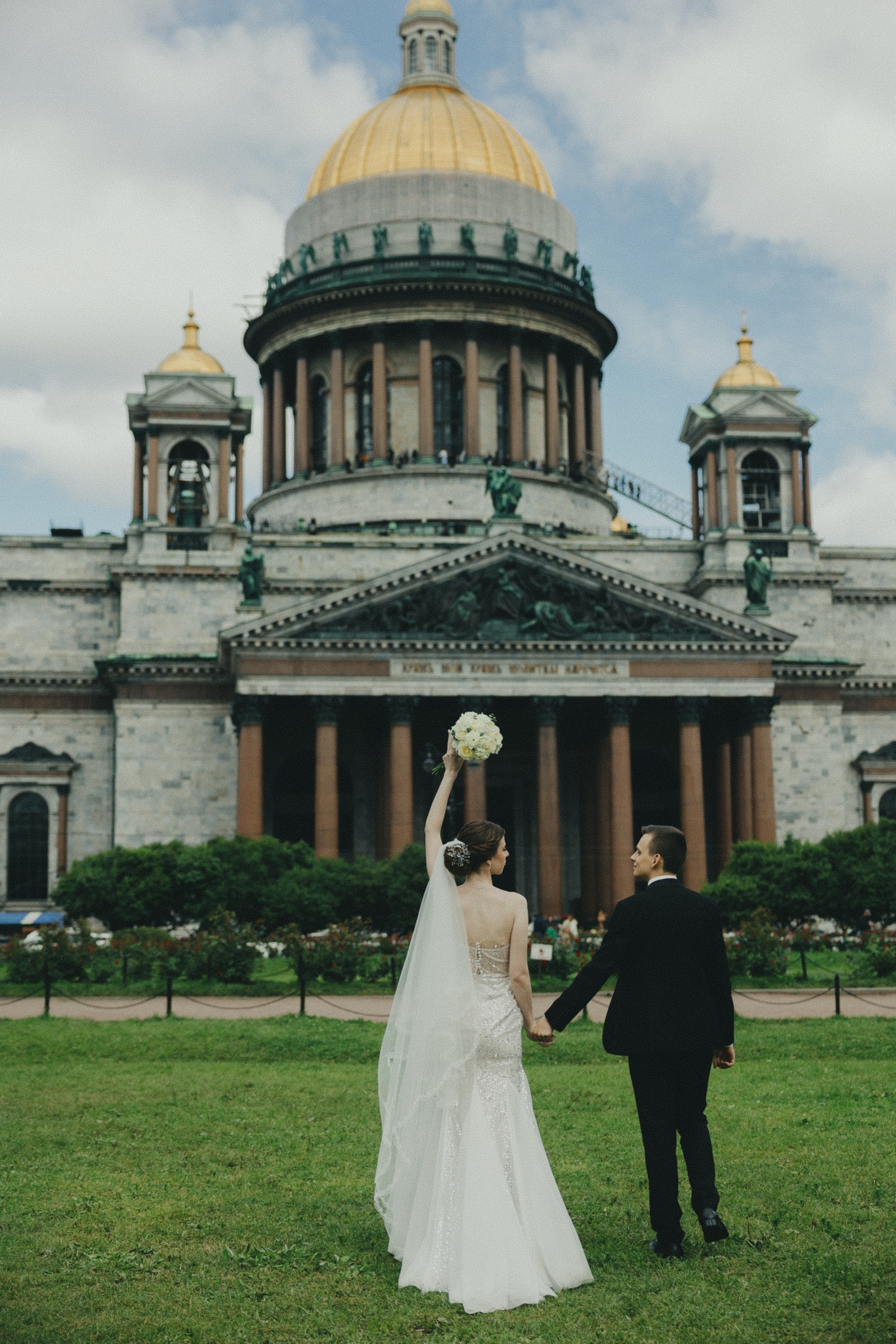Алена и Денис — обработка в стиле ретро пленка. Свадебный фотограф в Санкт-Петербурге Рябикин Александр , занимаюсь св