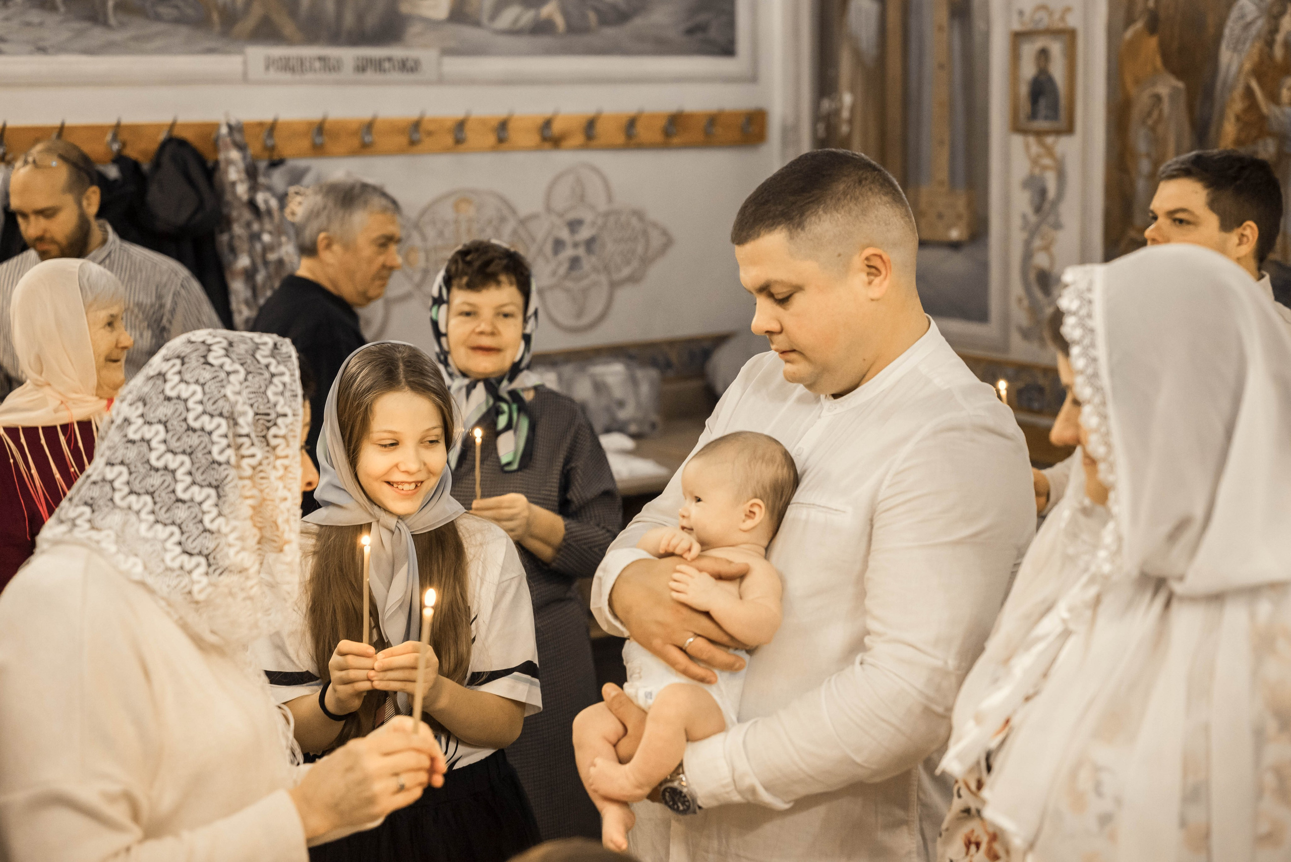 Крещение (мама Регина). Семейный и детский фотограф Москва