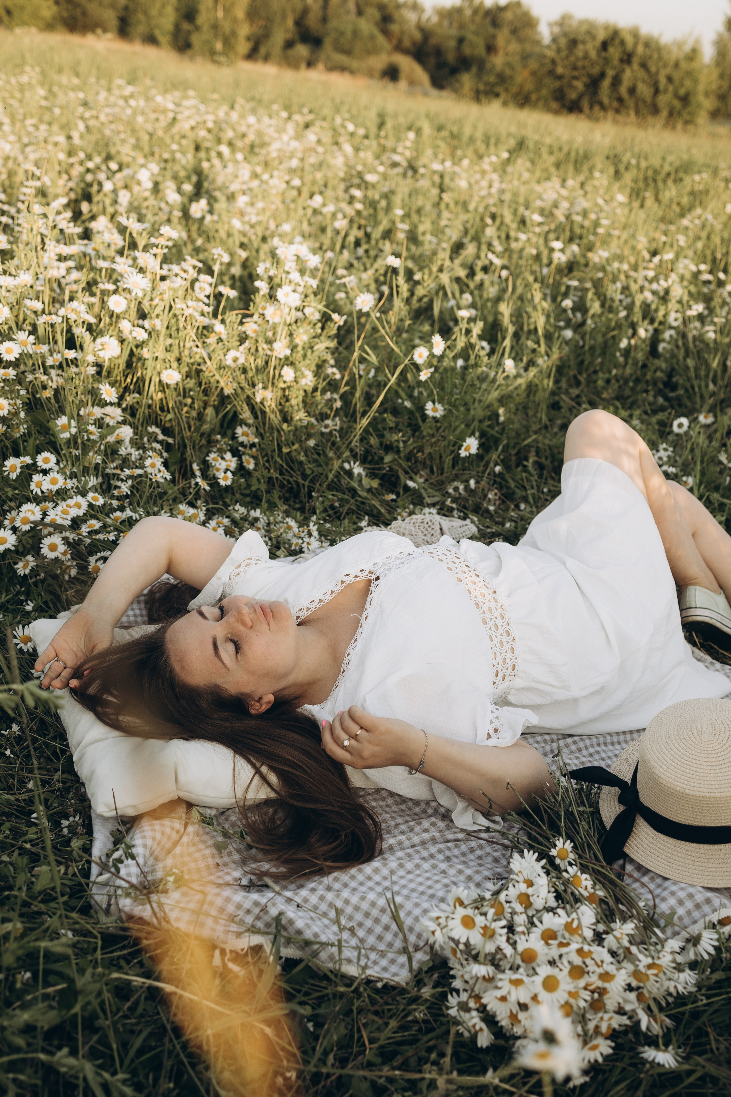 Маша и ромашки. Семейный фотограф в Москве Виктория Ястребинская