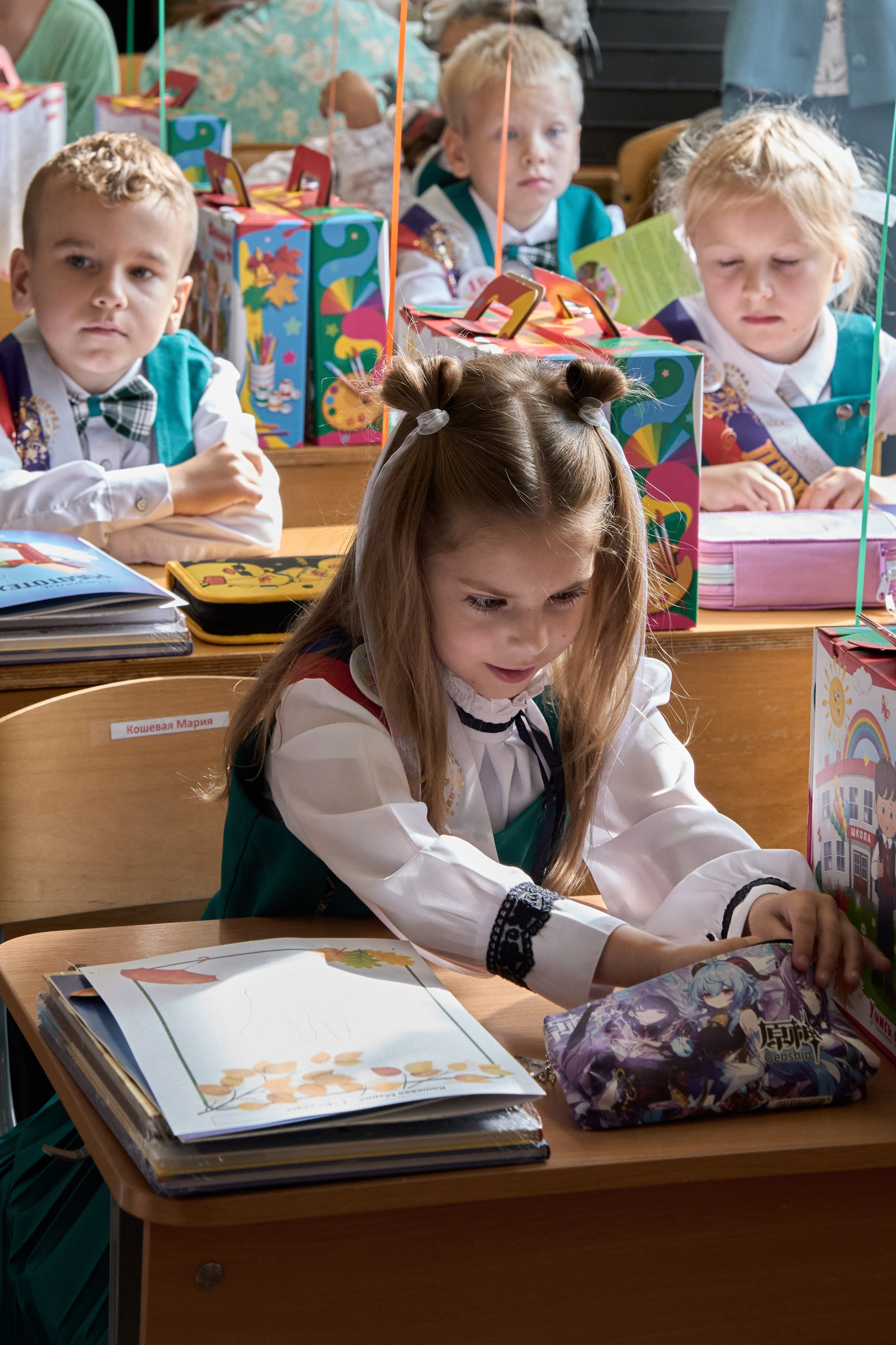 Школьная линейка. 1«Б». Фотограф в Санкт-Петербурге Настя Атом