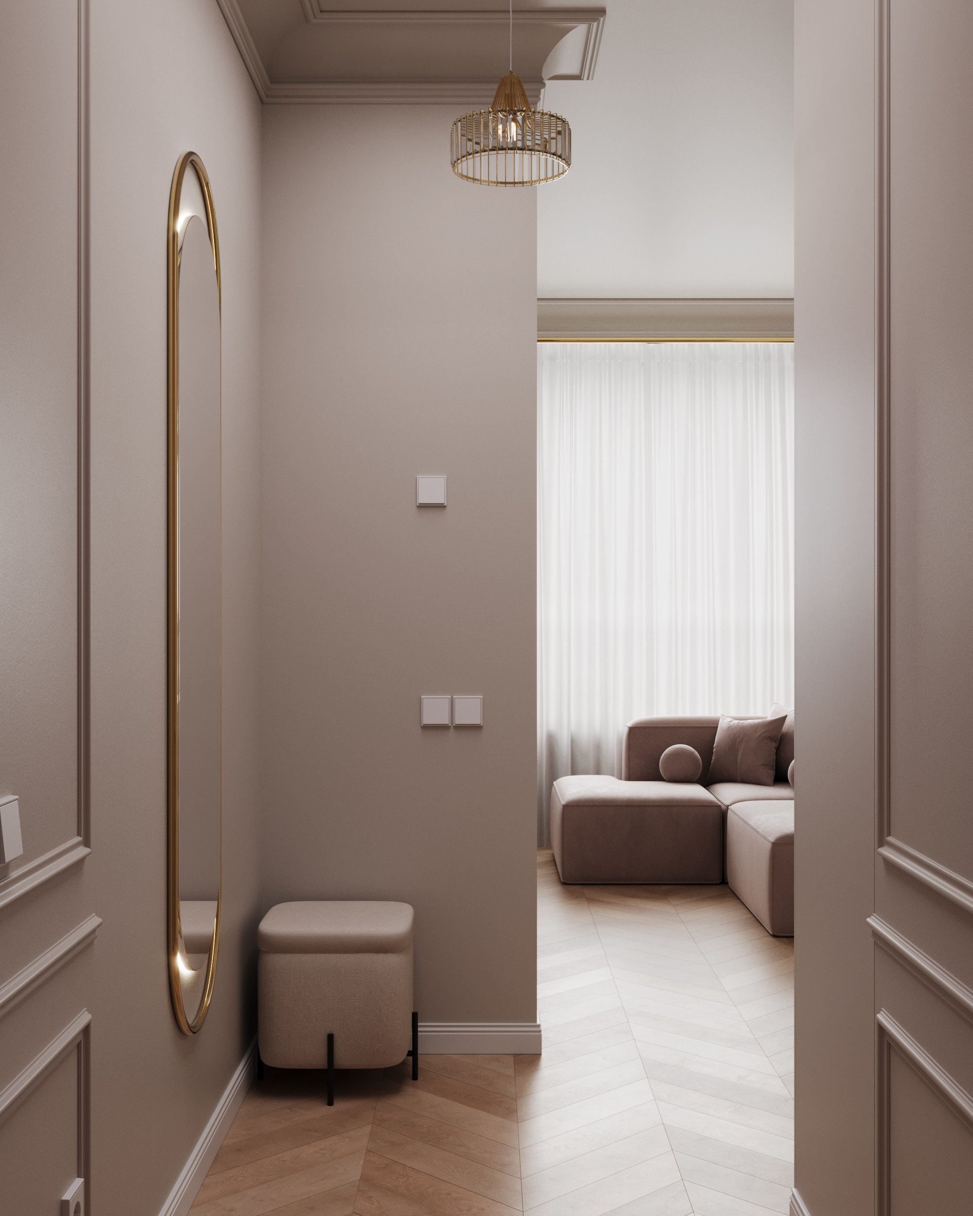 Неоклассика — квартира студия