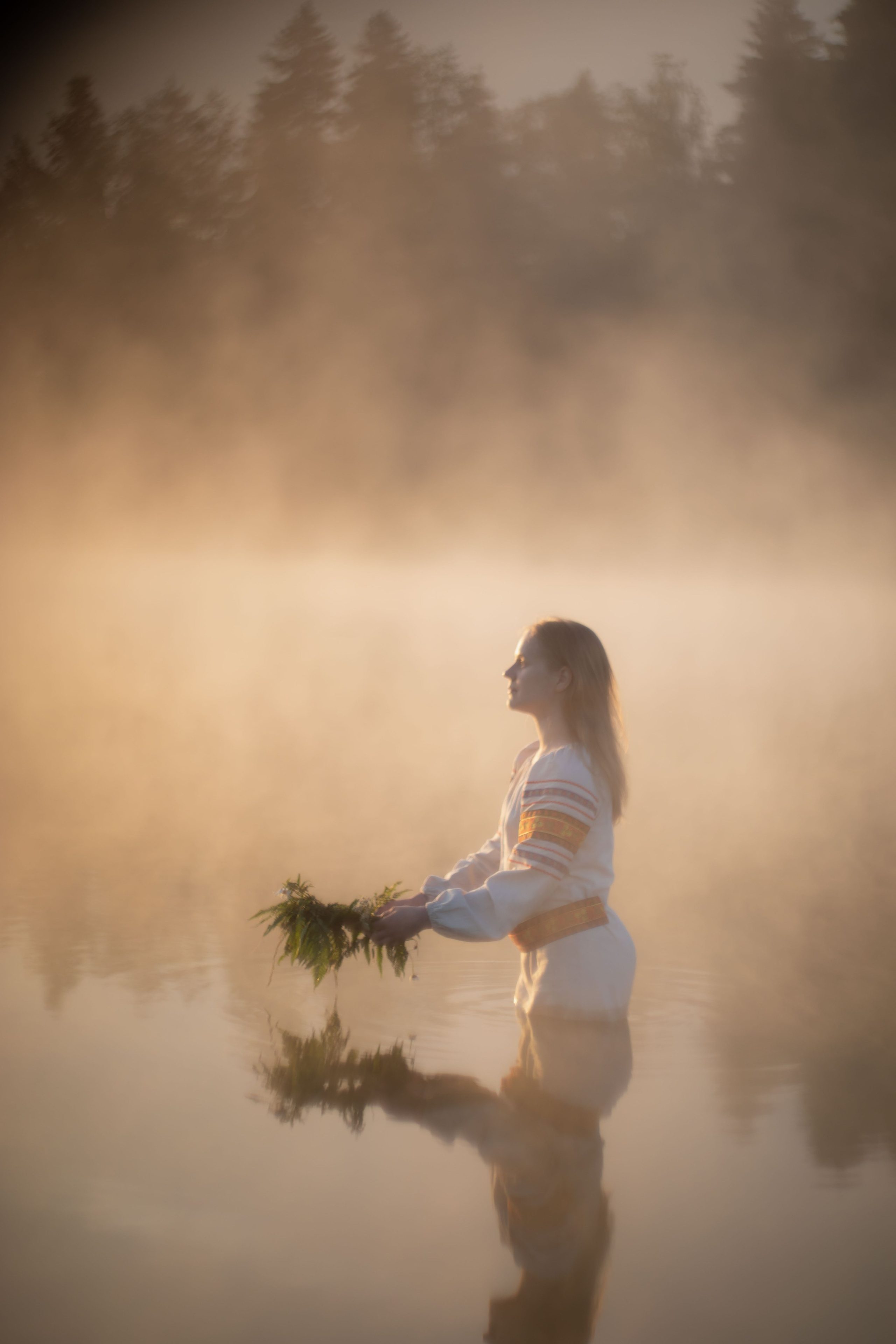 Купальская история на рассвете. Юлия Башкатова, сказочный фотограф, Москва