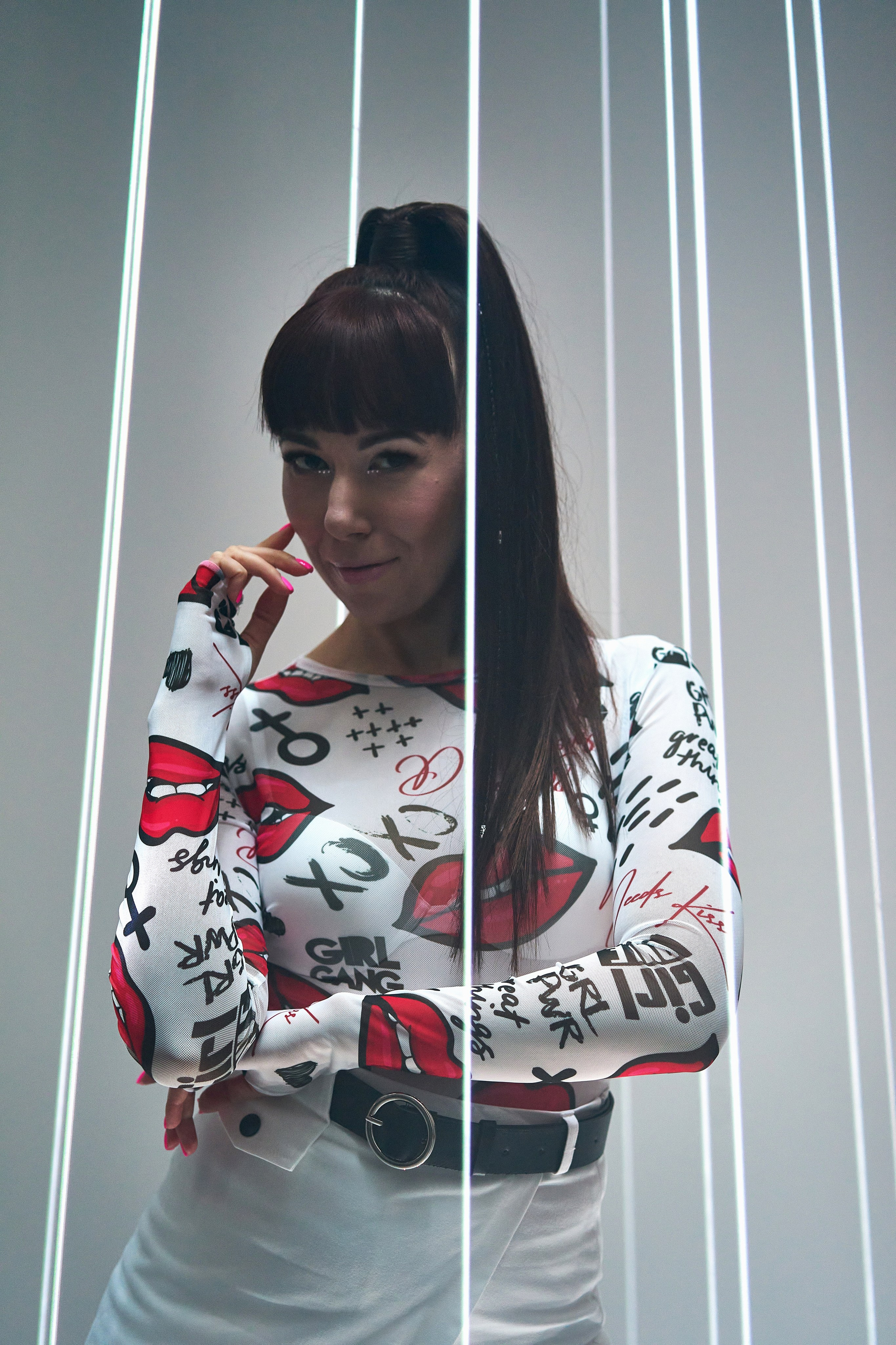 Портретная фотосессия с лазером. Фотограф Екатеринбург Кокшарова Александра