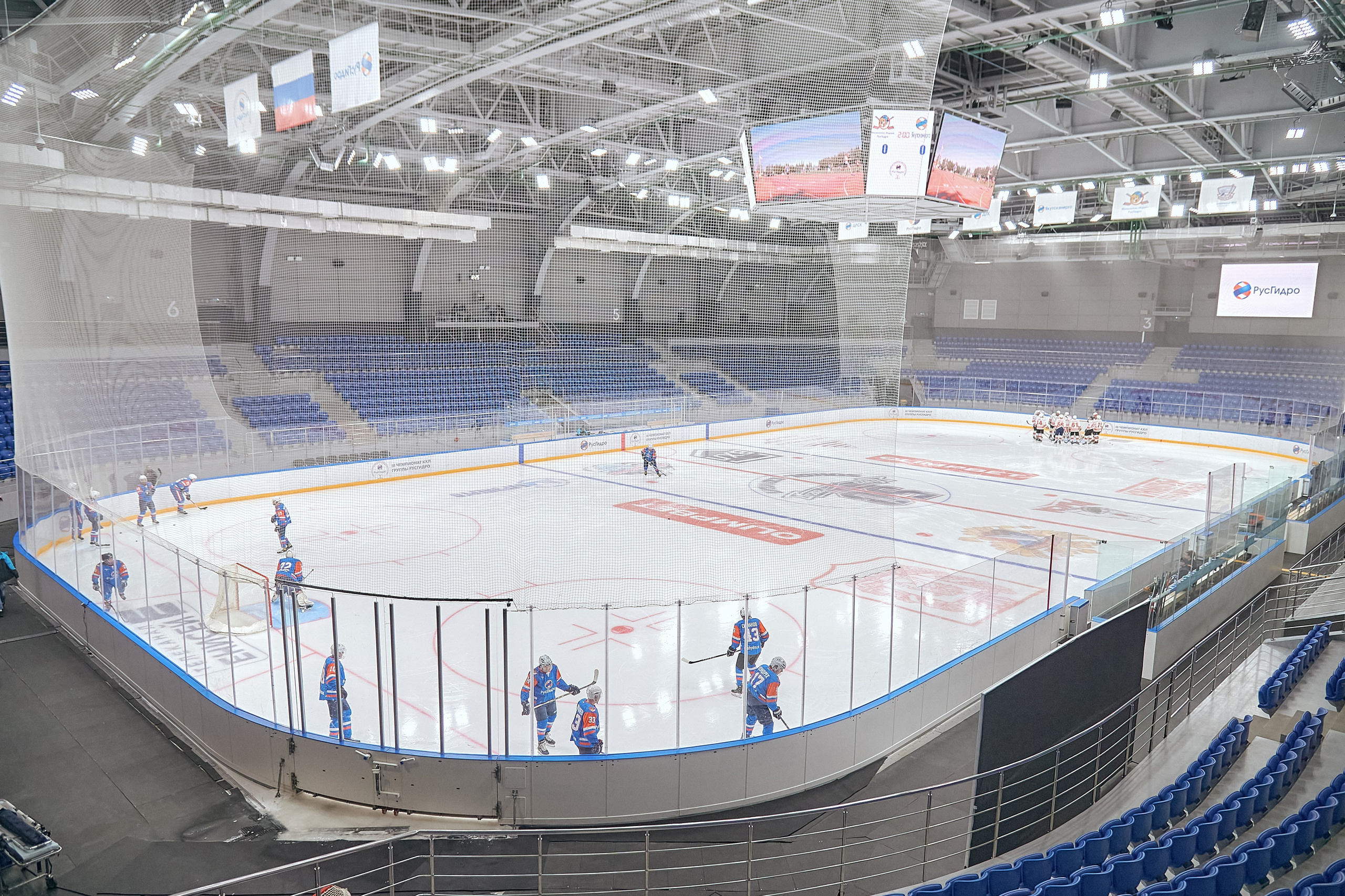 Портфолио репортажной фотосъёмки: Кристалл арена — Хоккей — РусГидро. Фотограф Яковлев Роман — Красноярск