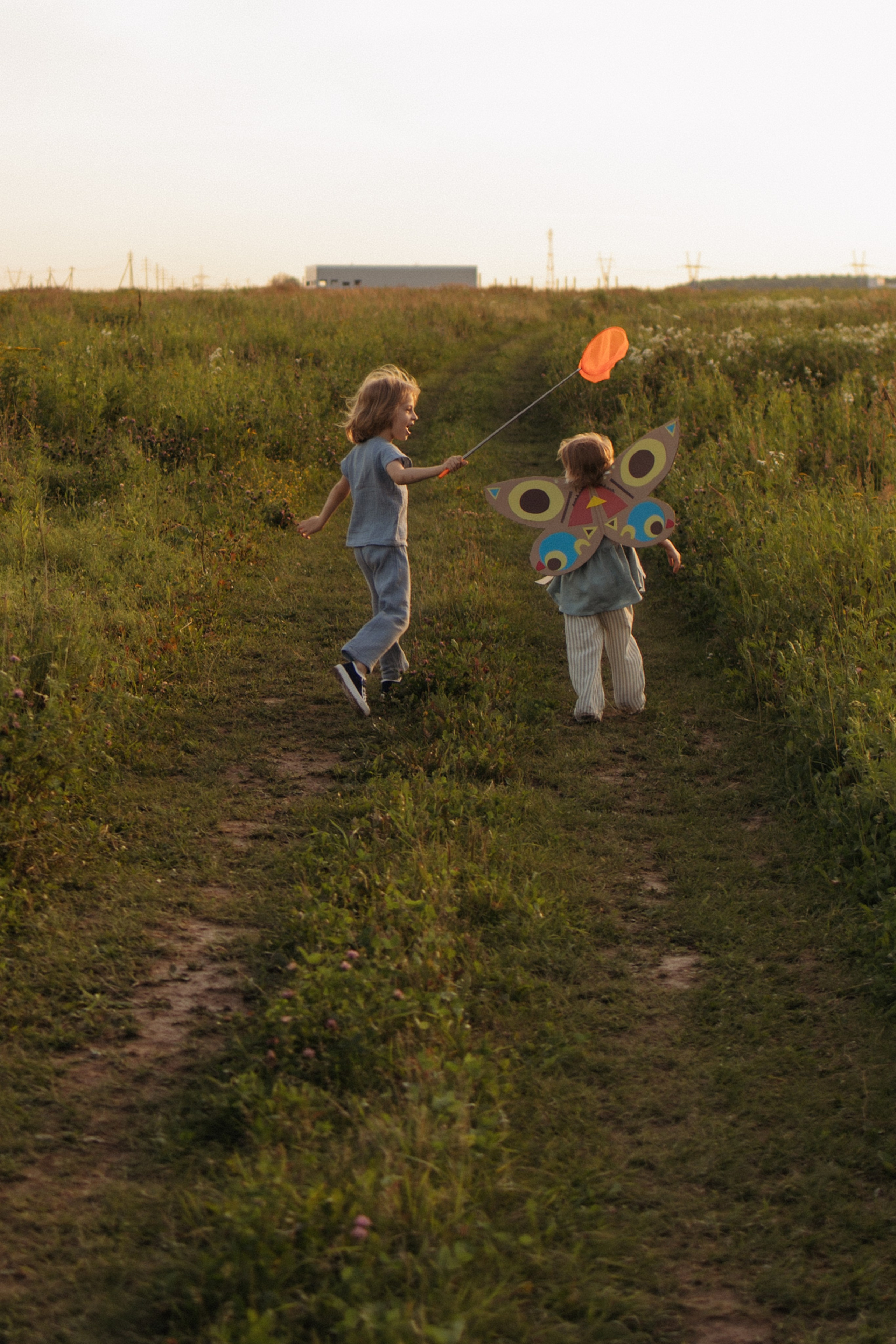Семейная фотосессия в поле. Семейный фотограф в Москве Марина Петра