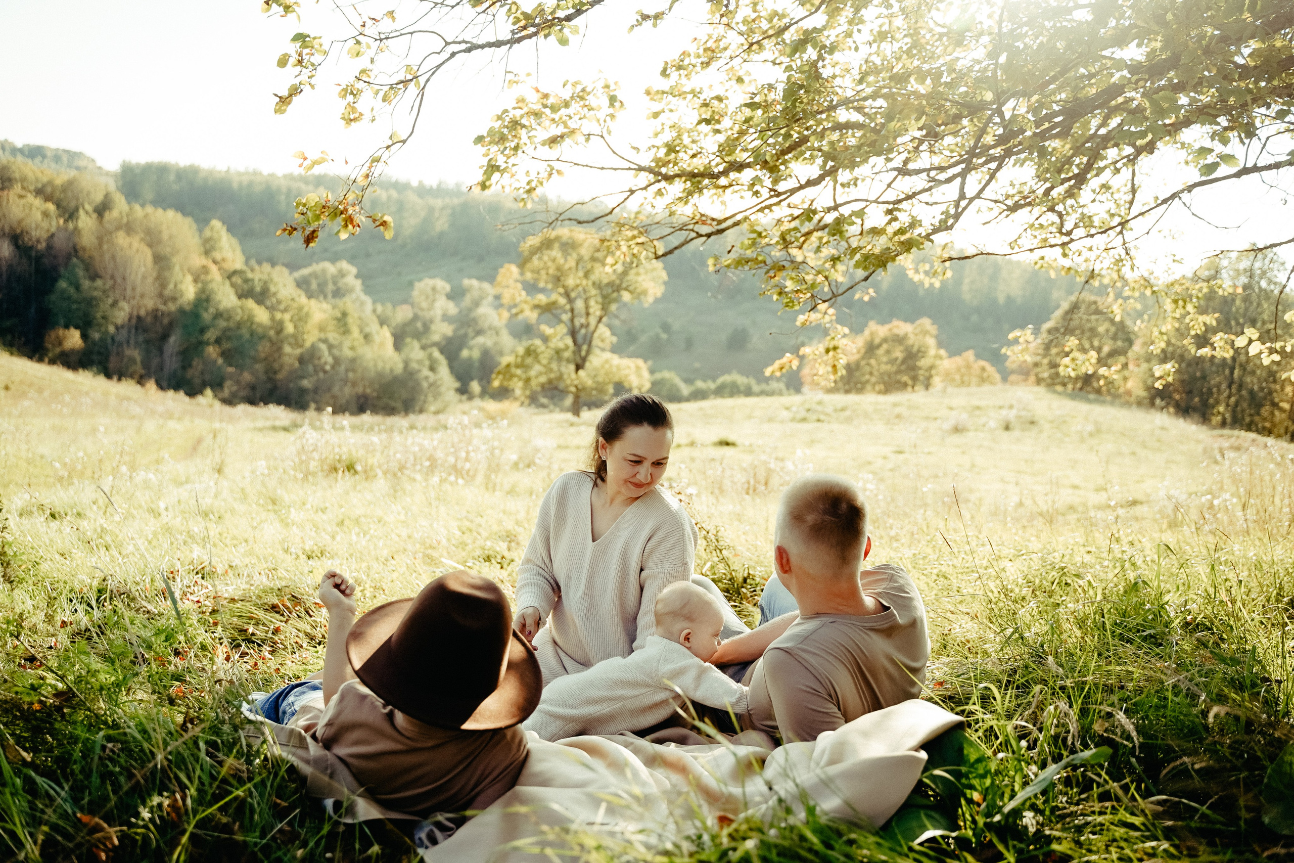 Семейная съемка осенью
