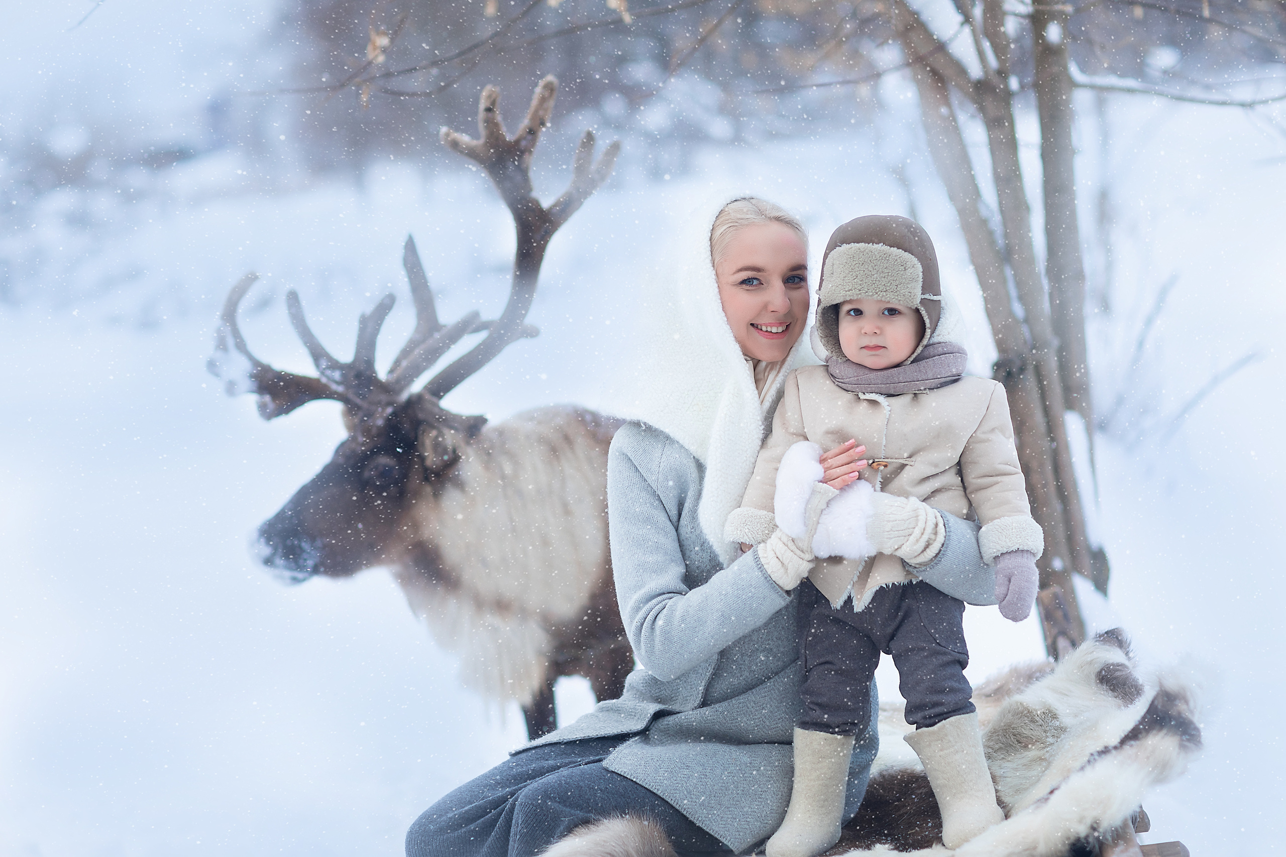 Фотосессии с оленями. Фотограф Лия Милк | Москва, Подмосковье
