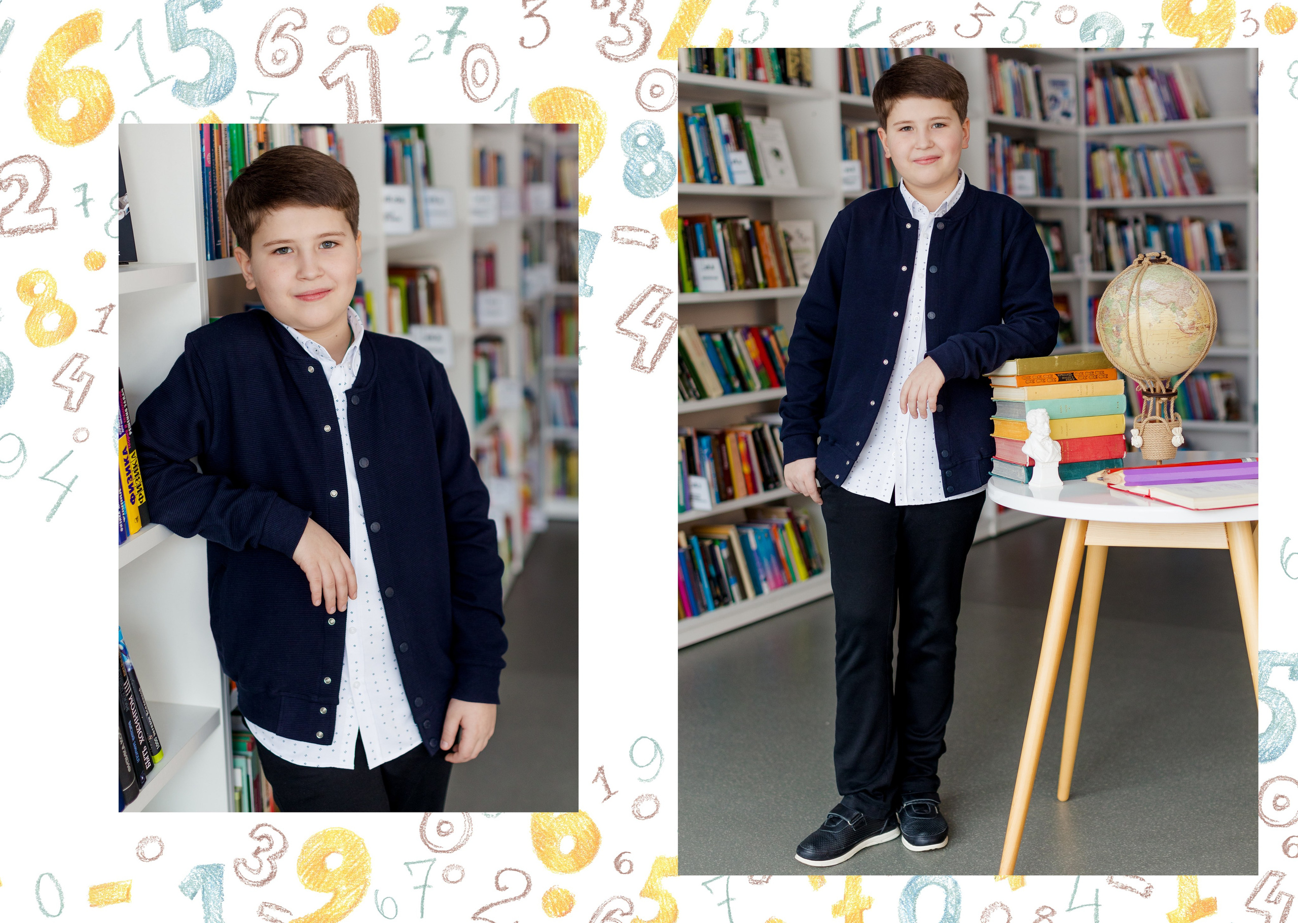 Выпускной альбом для начальной школы с цифрами на обложке. Выпускные альбомы в Зеленограде и Москве