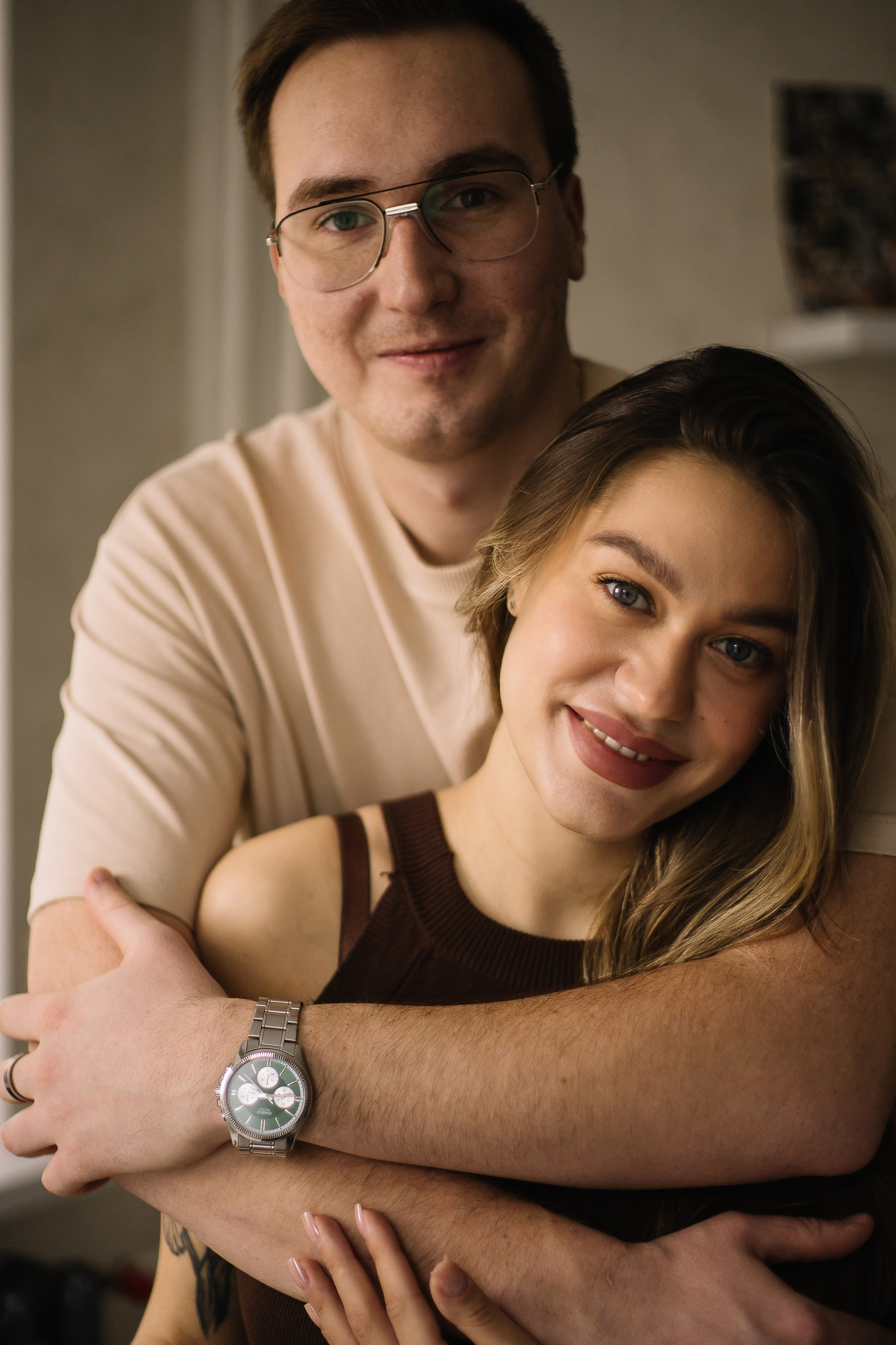 Домашняя семейная фотосессия с новорожденным. Семейный фотограф в Томске Максимова Екатерина