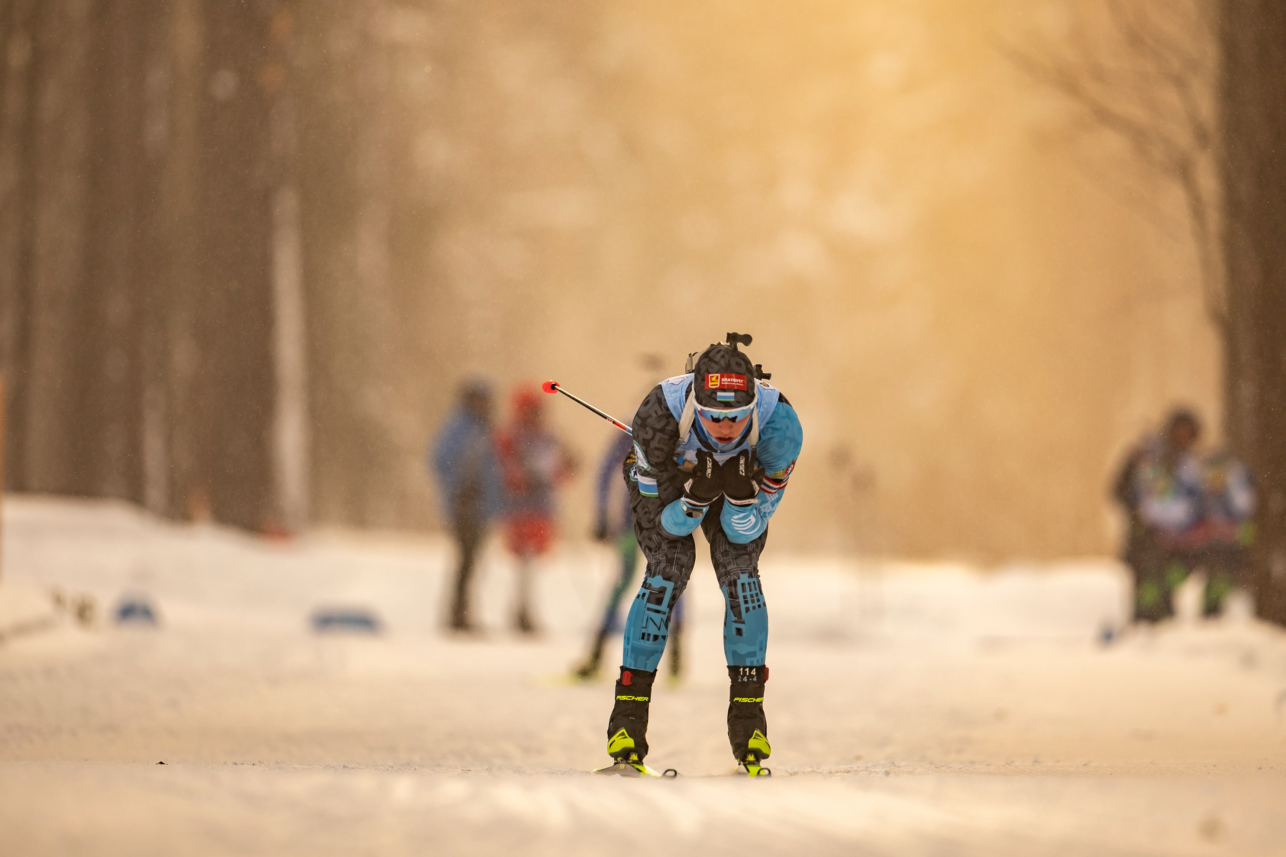 Всероссийская спартакиада по биатлону. Мужчины. Гонка преследования. Спортивный репортажный фотограф Казань Нафис Сиразетдинов