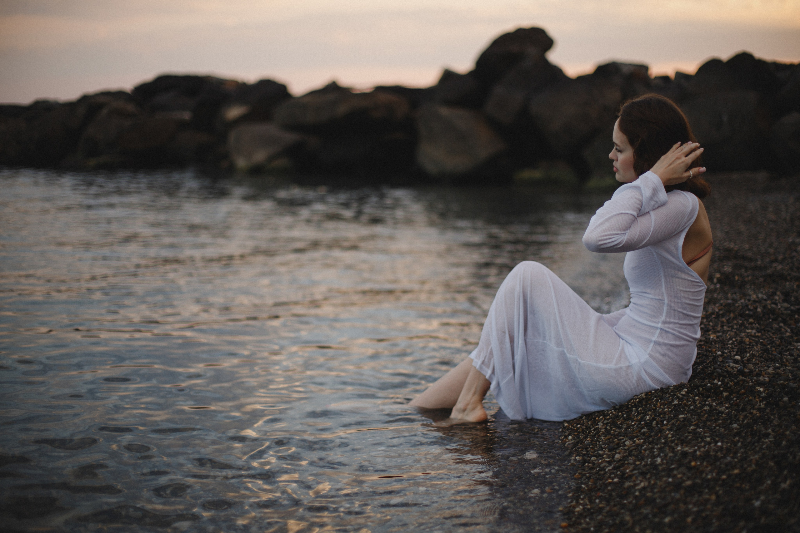 Индивидуальная женская фотосессия на море. Свадебный, репортажный и портретный фотограф Сочи, Краснодар. Александра Зайцева
