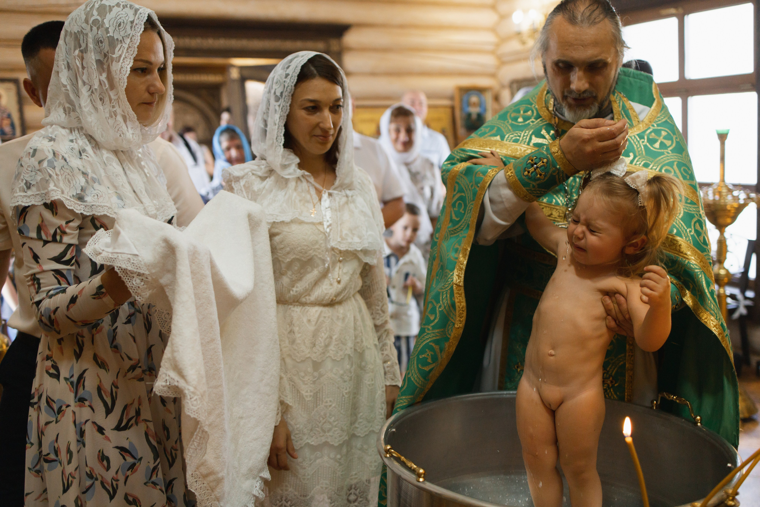 Крещение Дарьи в Храме Сергия Радонежского. Свадебный и семейный фотограф Ольга Разрядова
