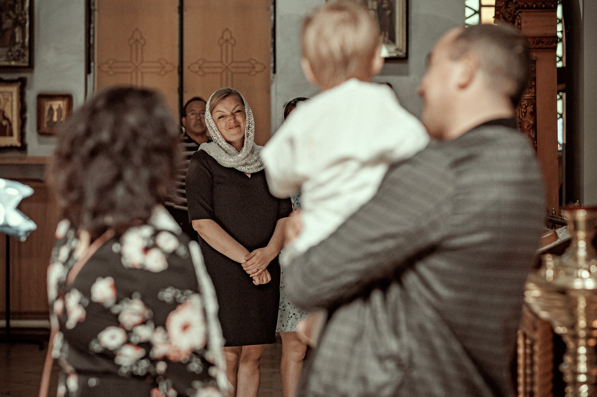 Таинство Крещения Егора. Храм п.Ахтырского. Детский семейный фотограф в Абинске