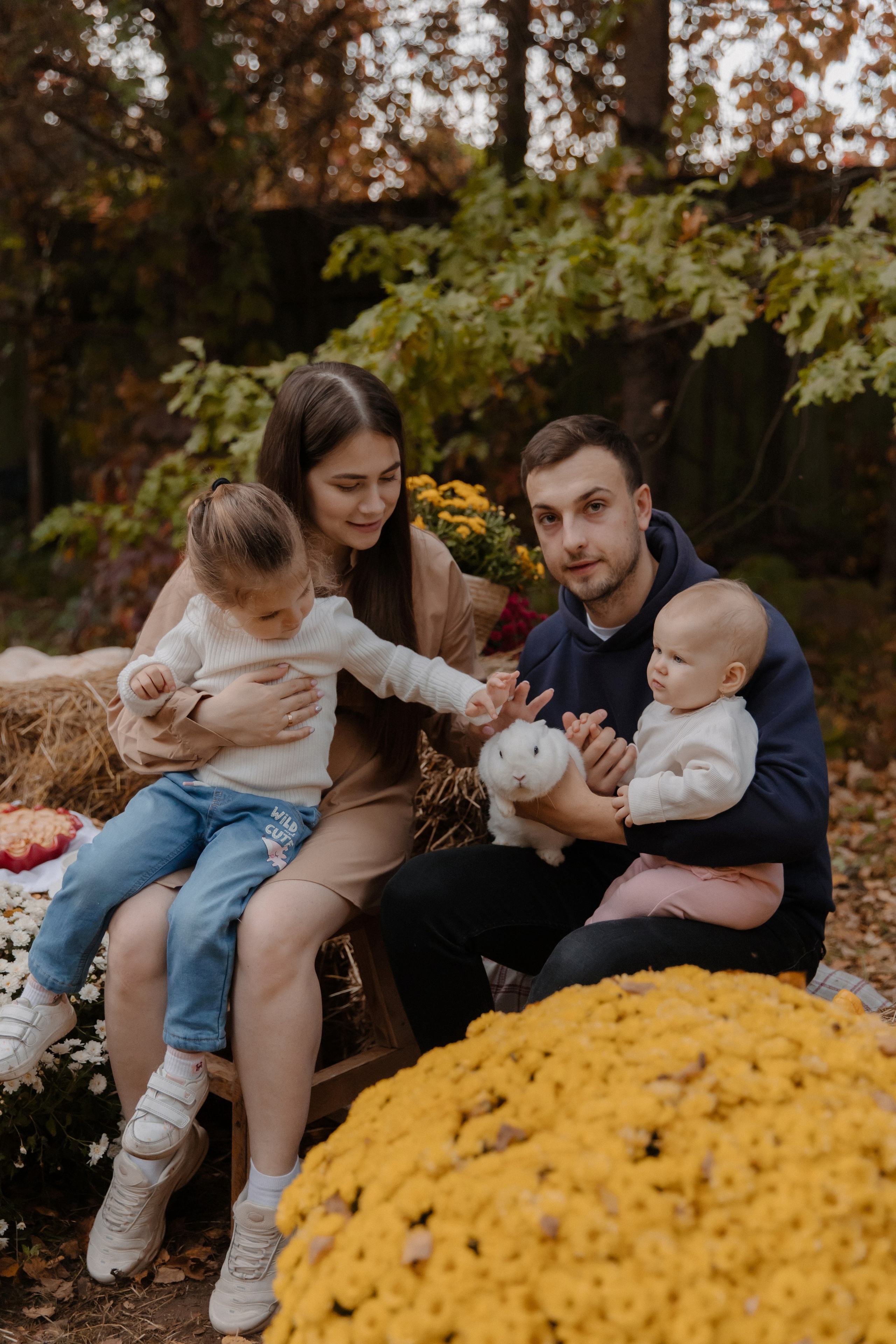 Съемка с кроликами. Семейный и свадебный фотограф в Москве и Зеленограде Пилипенко Юлия
