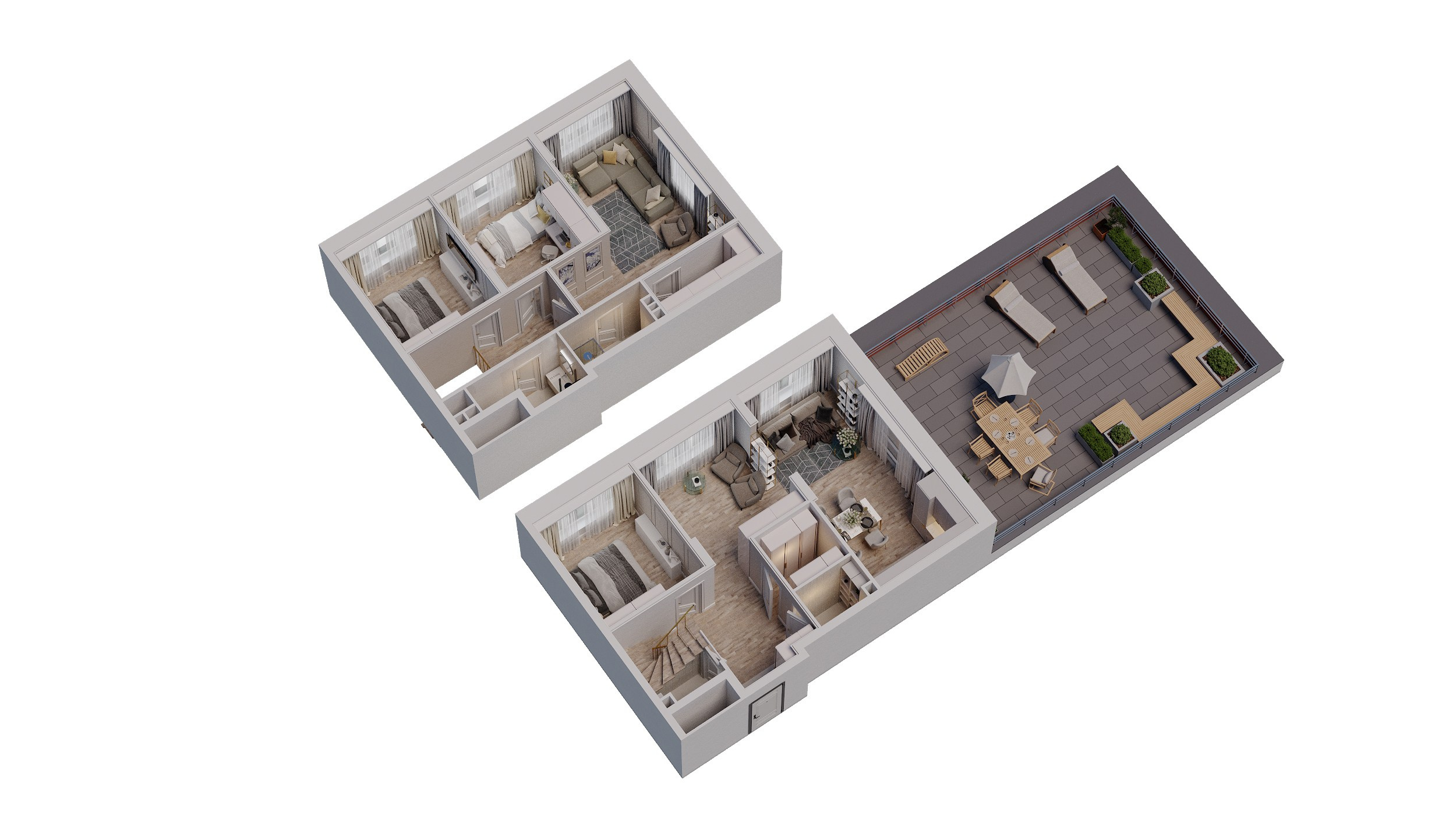 3D планировки. 3D визуализация интерьера и архитектурной среды