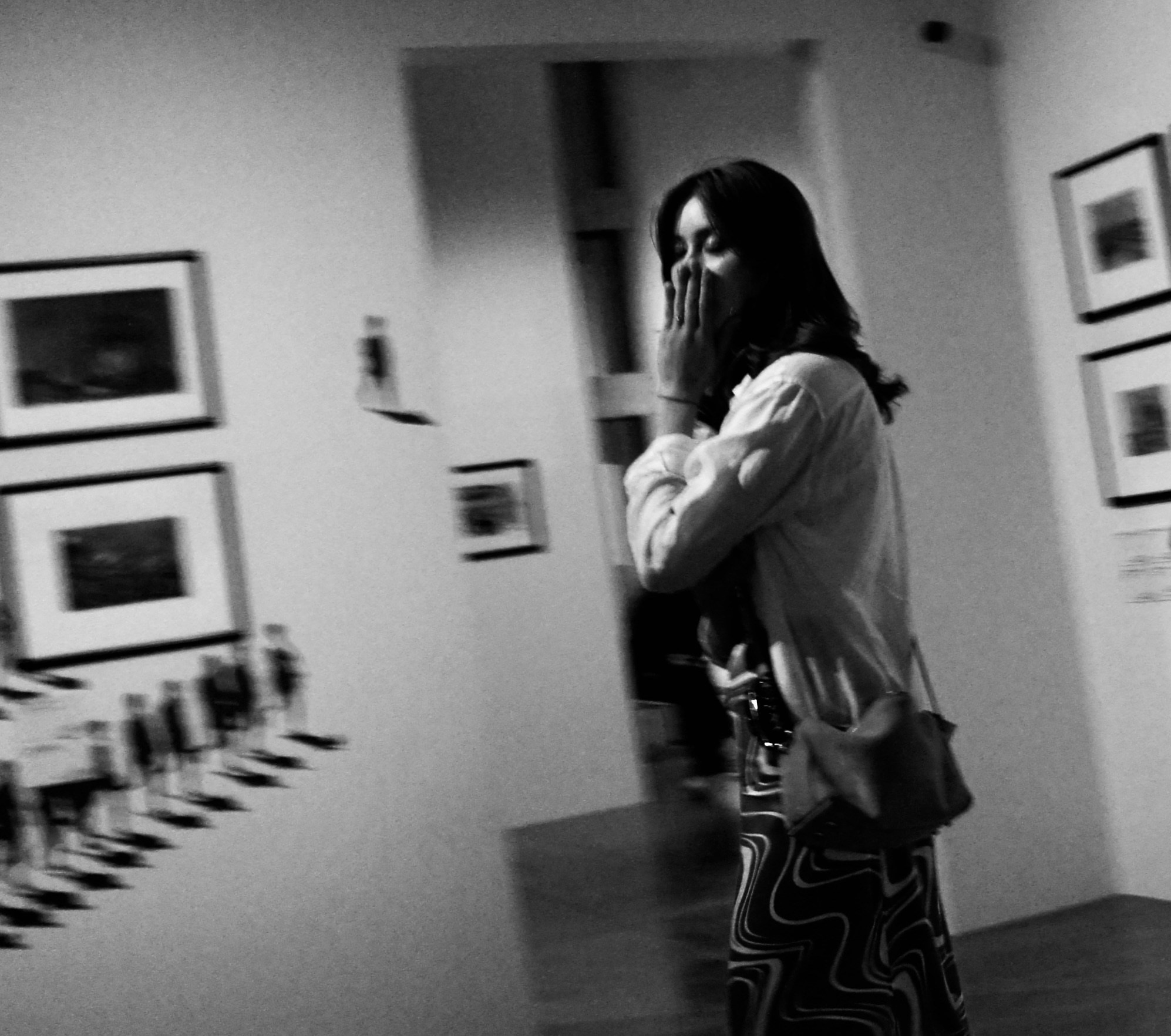 Girl in the gallery. Moscow. 2024