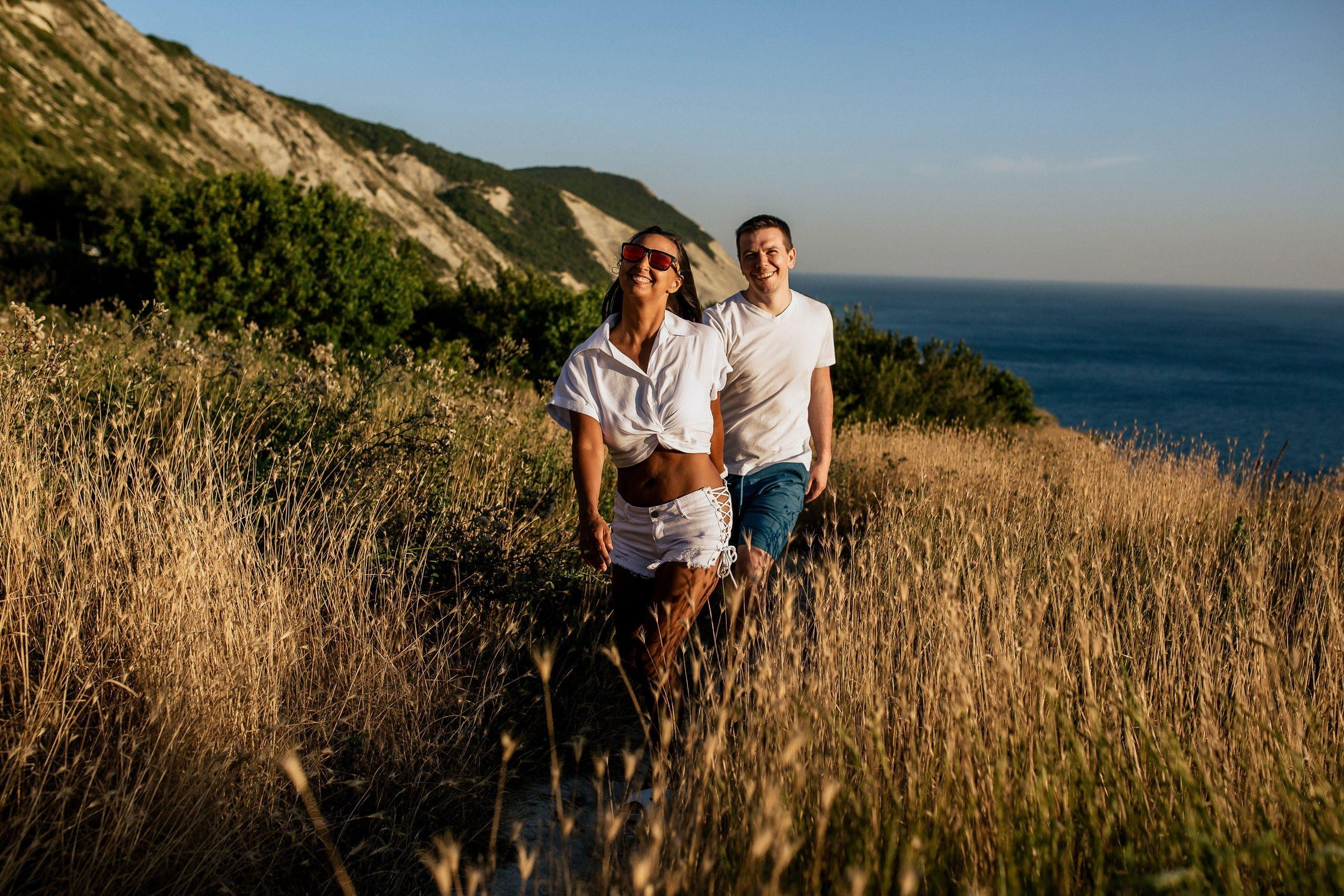 Пара на фототуре по красивым местам Анапы с фотографом.