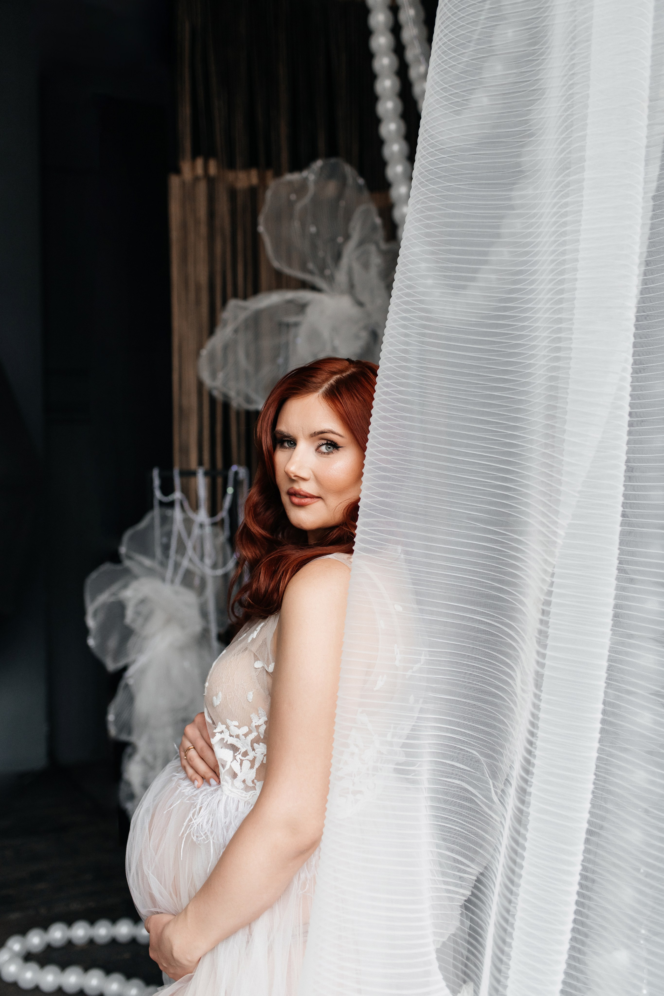 «Мягкость ожидания: в струящихся тканях и украшениях». Фотограф в Москве/Зарайске Шахова Марина