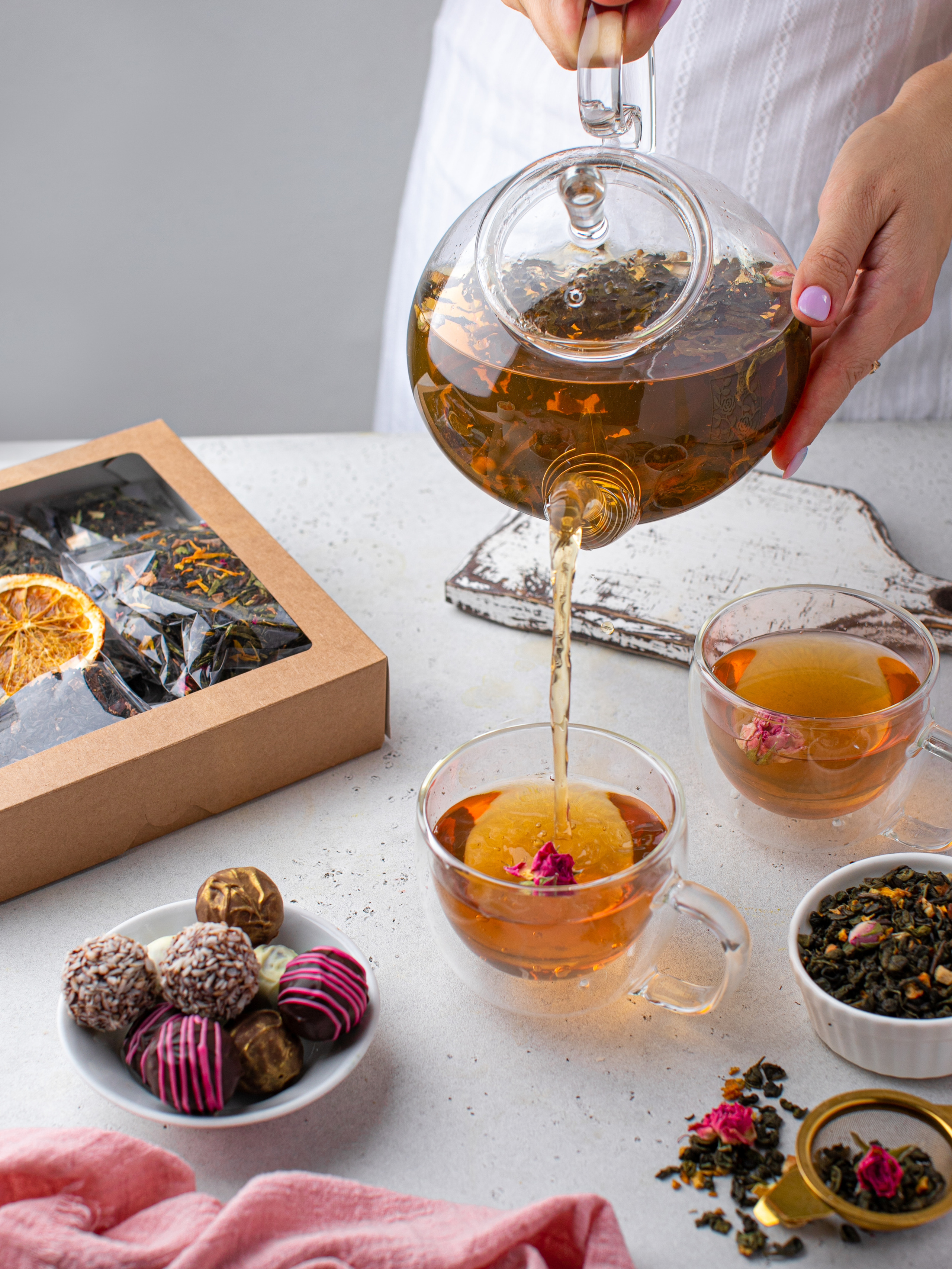 Набор чая. Фуд фотограф. Съемка еды в Москве