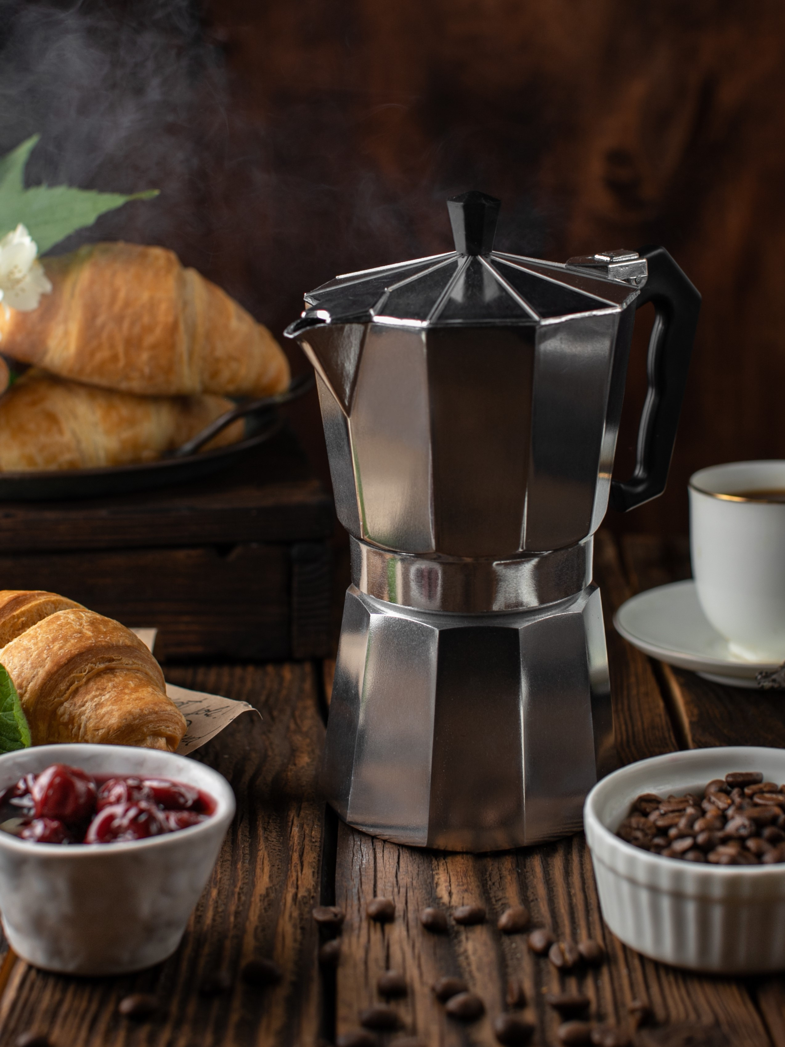 Гейзерная кофеварка. Фуд фотограф. Съемка еды в Москве