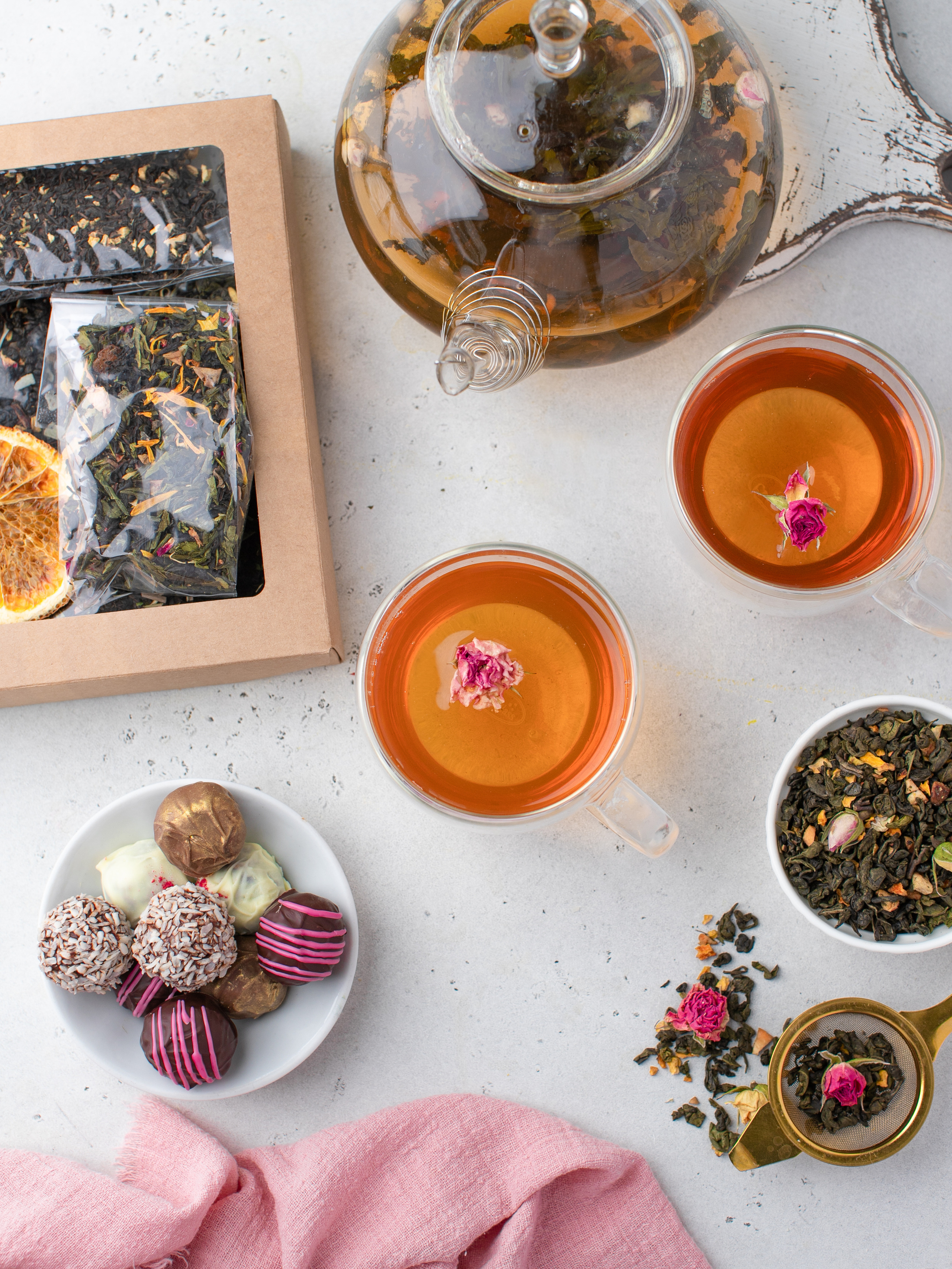 Набор чая. Фуд фотограф. Съемка еды в Москве