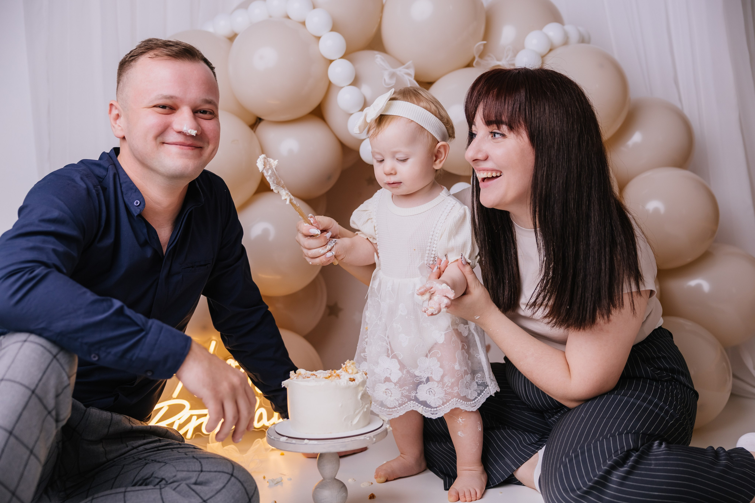 Первый тортик. Семейный фотограф Обнинск