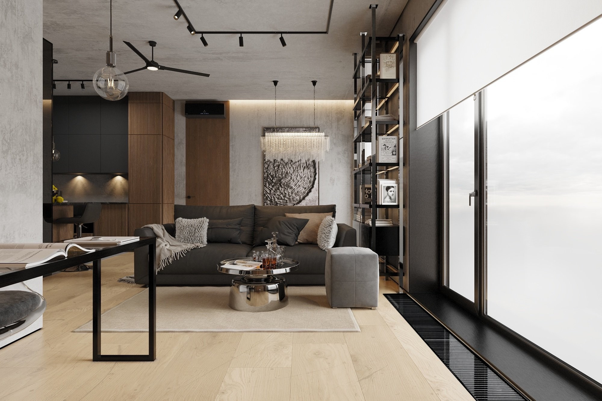 3д визуализация кв. 75 м² г. Санкт-Петербург. Ксения. 3D‑визуализатор