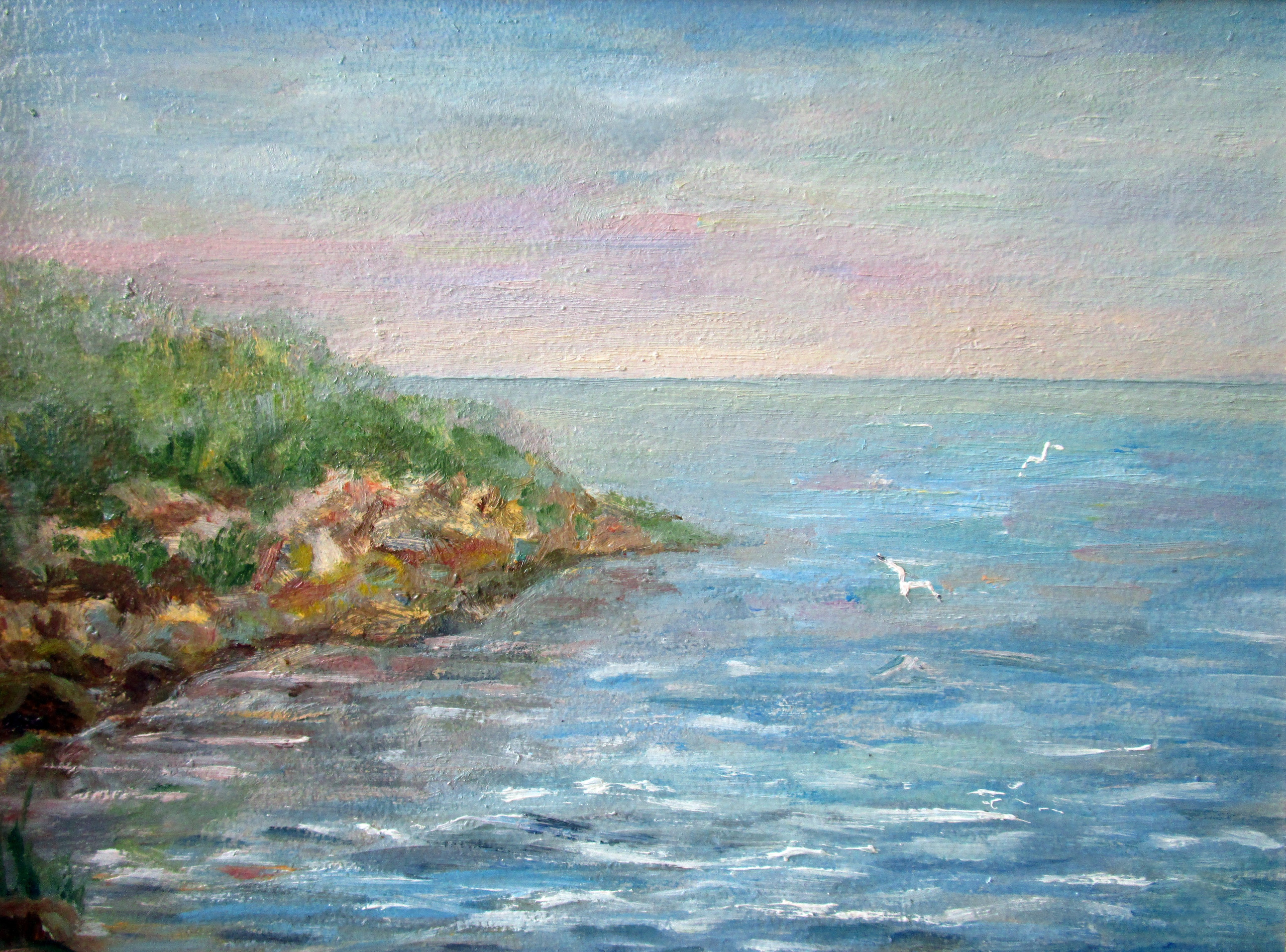 "Рассвет на Чёрном море"; холст / масло, 2008