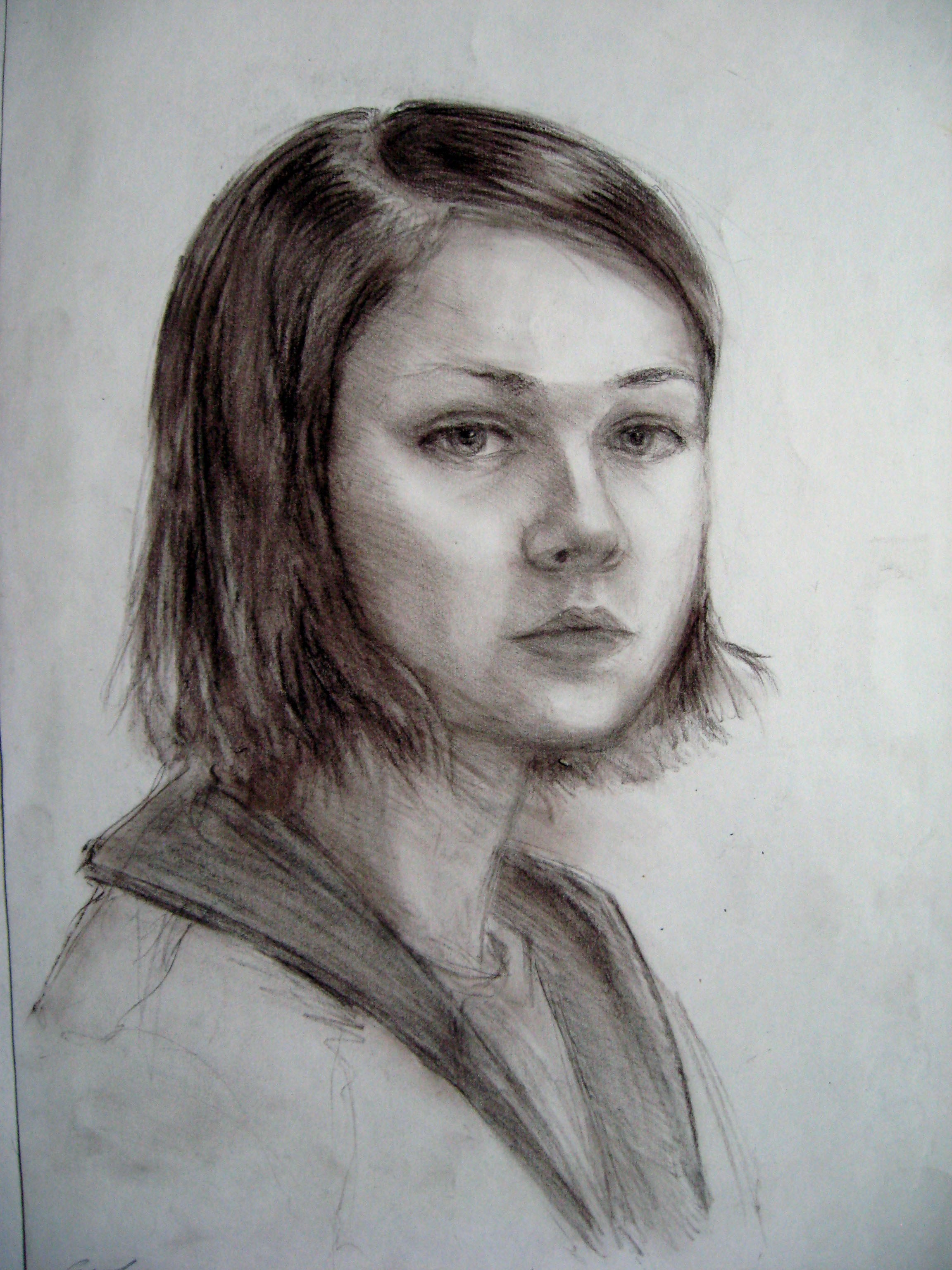 Автопортрет, сепия, 2004