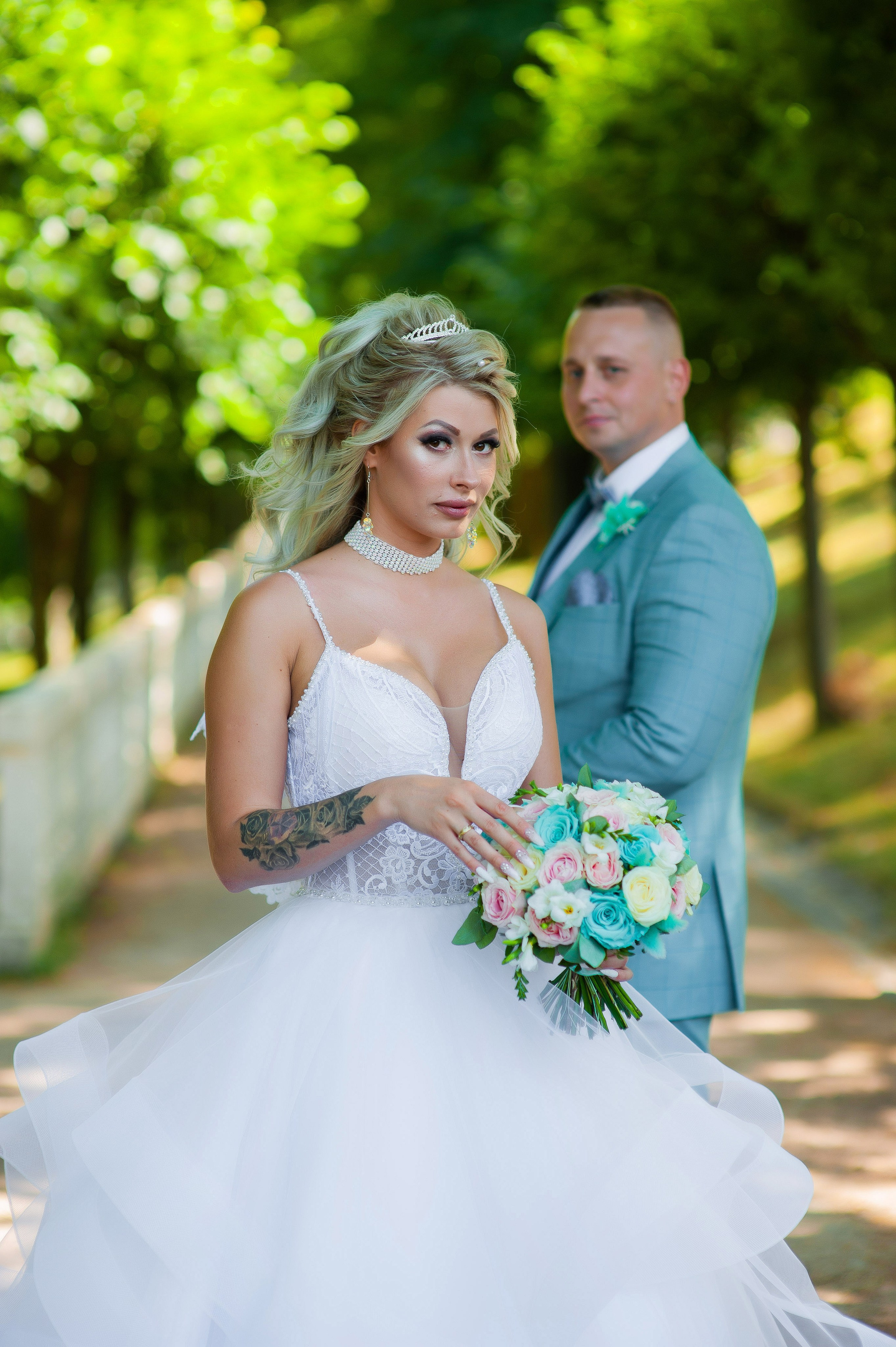 Свадебная прогулка в Петергофе. Портретный, семейный и свадебный фотограф в Санкт-Петербурге и в Пушкине Ширяев Денис