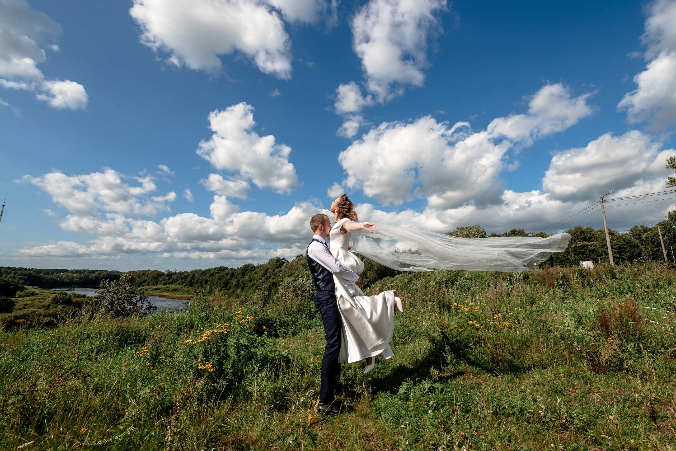 Людмила и Михаил (свадебная прогулка и регистрация в г. Кингисеппе). Портретный, семейный и свадебный фотограф в Санкт-Петербурге и в Пушкине Ширяев Денис