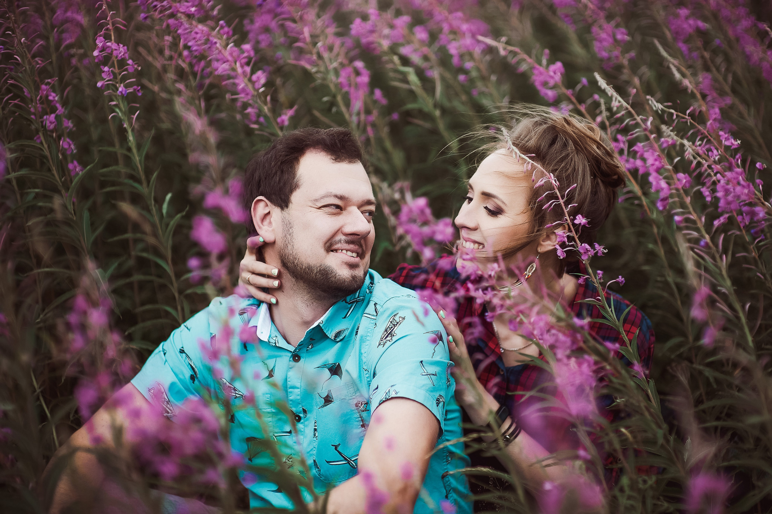 Александра и Вячеслав (фотосессия Love story на природе). Портретный, семейный и свадебный фотограф в Санкт-Петербурге и в Пушкине Ширяев Денис