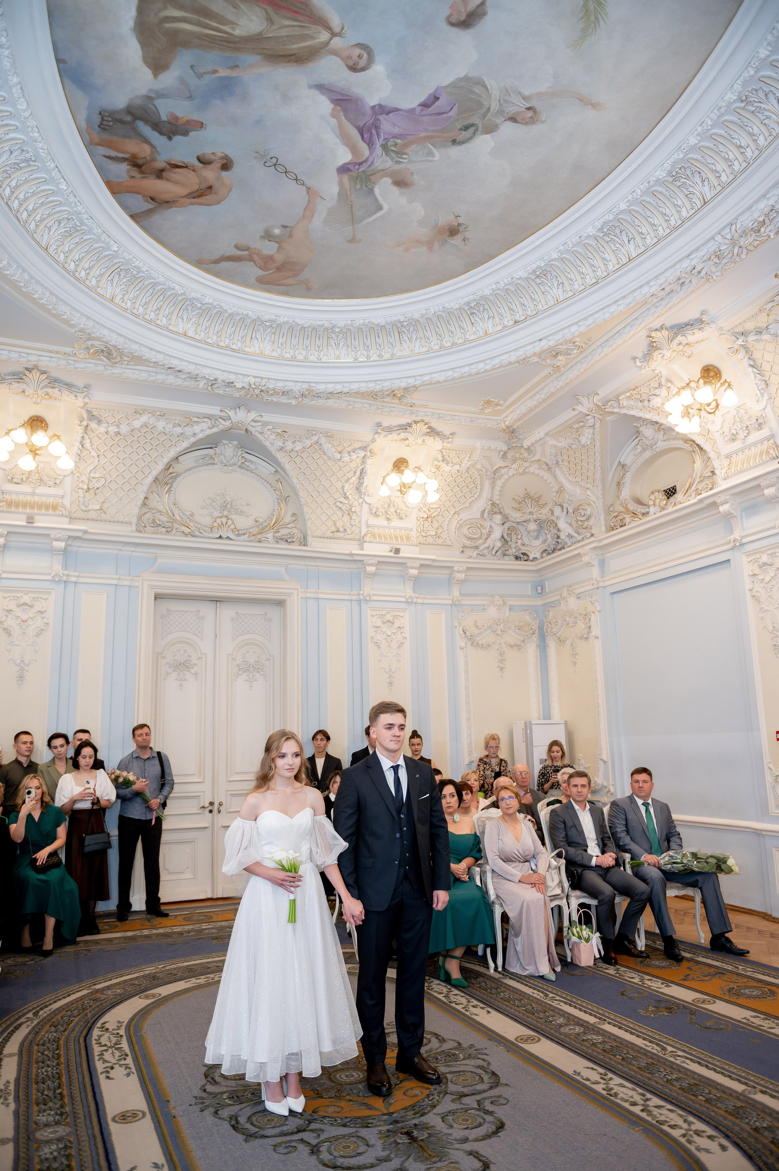 Анастасия и Михаил (Второй Дворец Бракосочетания на Фурштатской улице 52, фотосессия в Таврическом парке). Портретный, семейный и свадебный фотограф в Санкт-Петербурге и в Пушкине Ширяев Денис