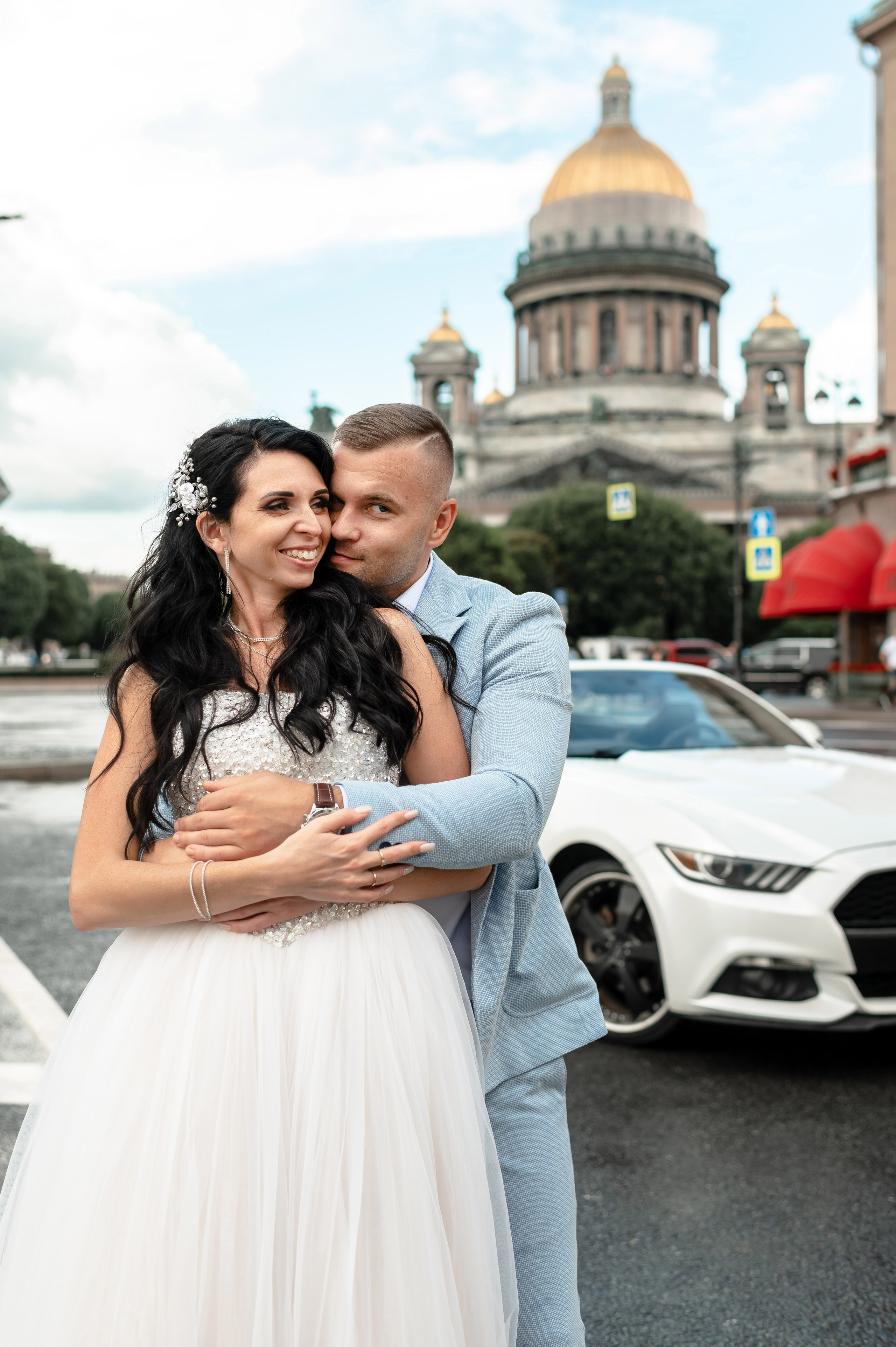 Елена и Илья (фотосессия у городской Невской Ратуши, Исаакиевская площадь). Портретный, семейный и свадебный фотограф в Санкт-Петербурге и в Пушкине Ширяев Денис