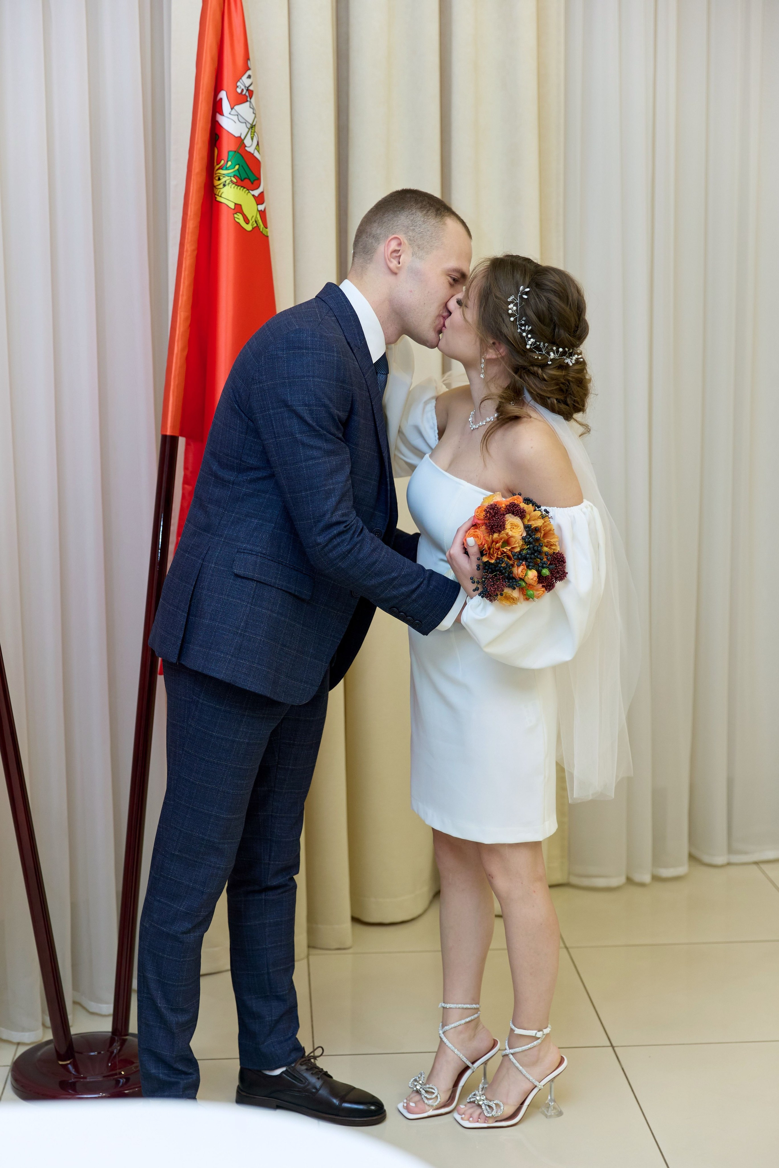 Свадебная фотосессия в городе Лобня и видео